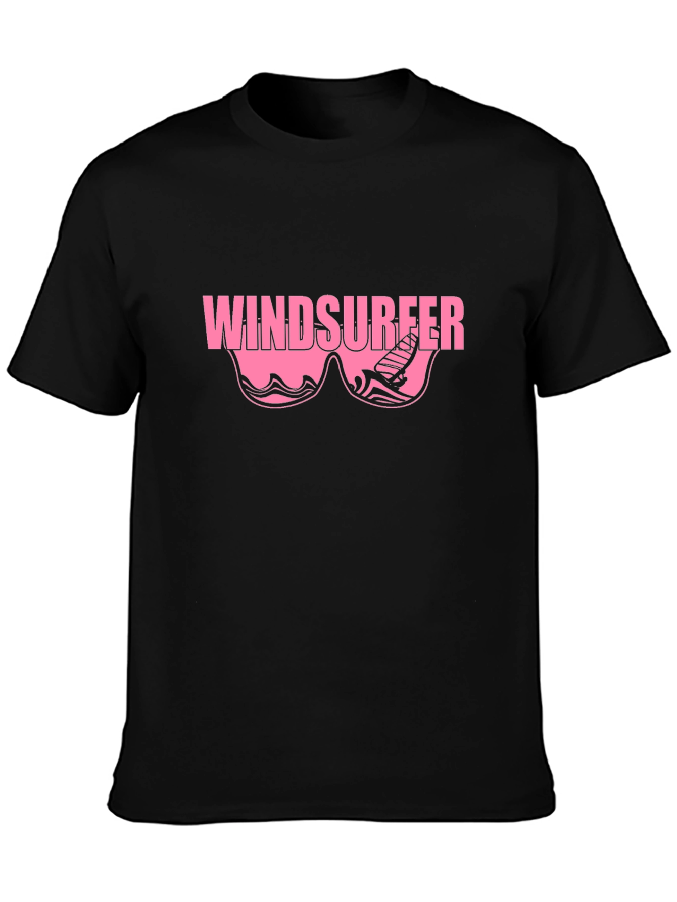 Windsurfer Graphic T-Shirt - Black