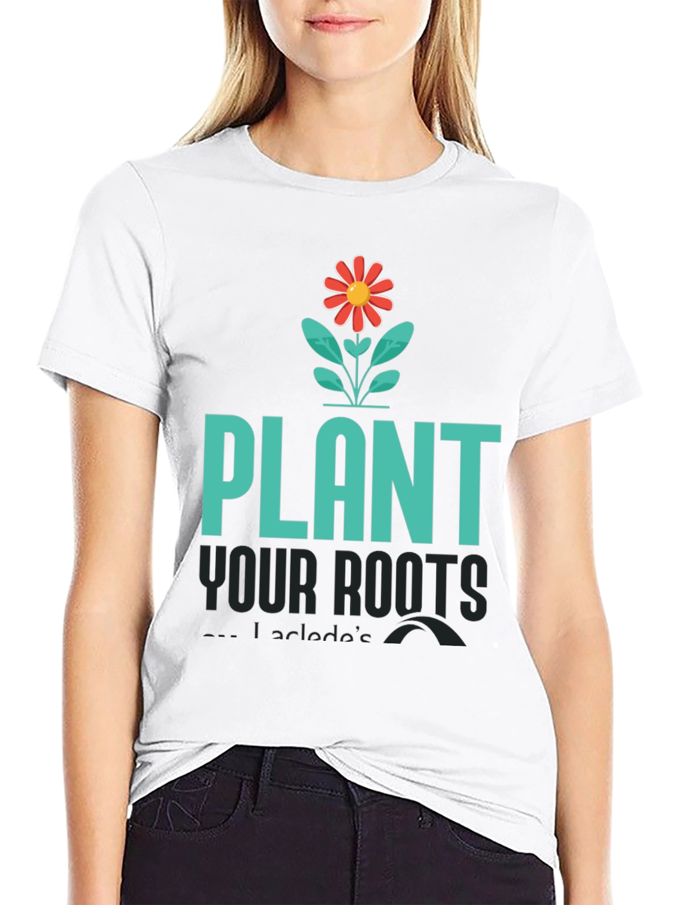 Plant Your Roots Graphic Tee - Black Cotton T-Shirt