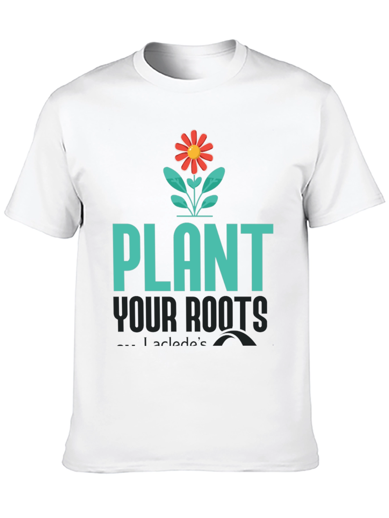 Plant Your Roots Graphic Tee - Black Cotton T-Shirt