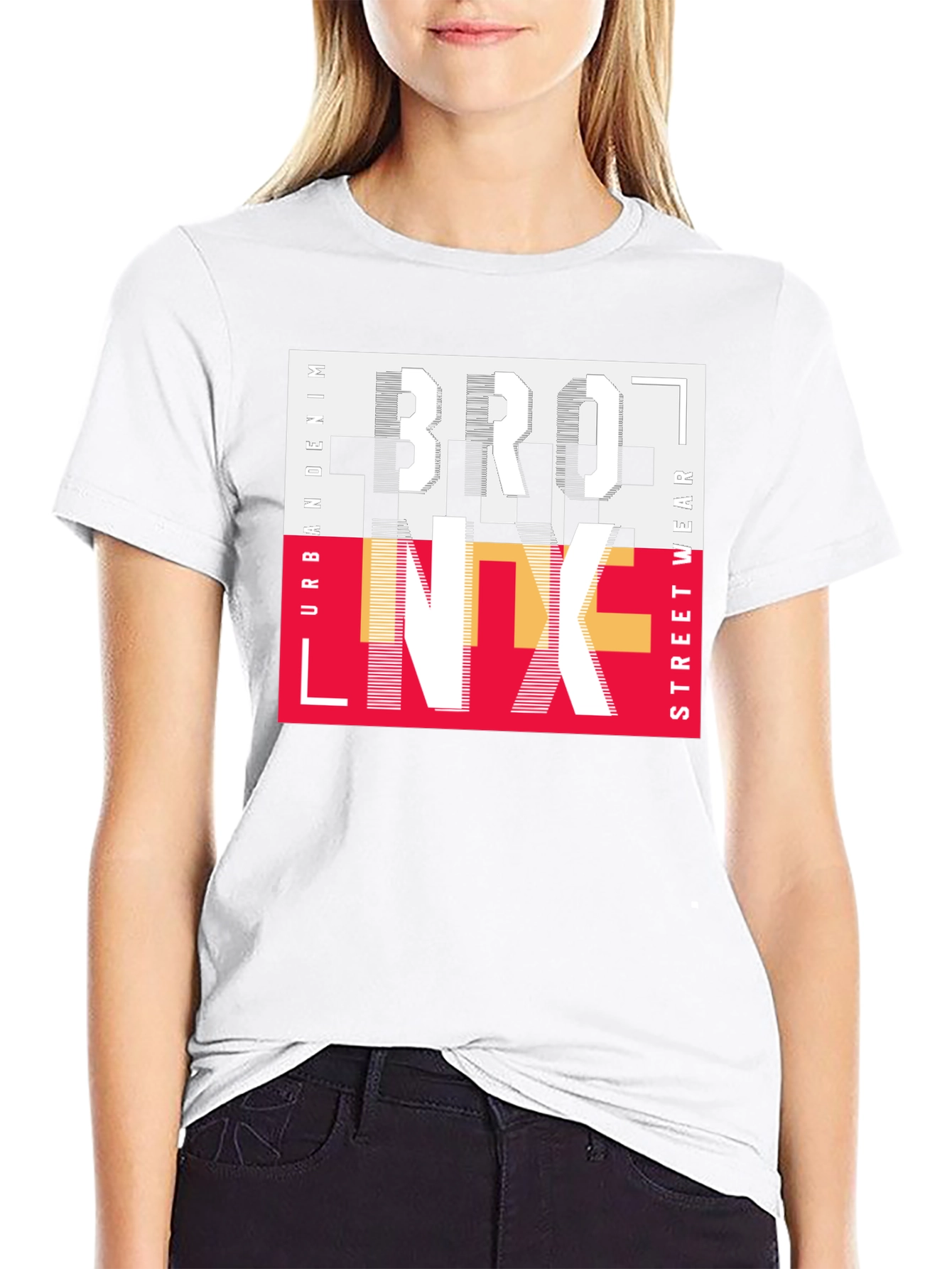 Bronx Streetwear Graphic Print Black T-Shirt