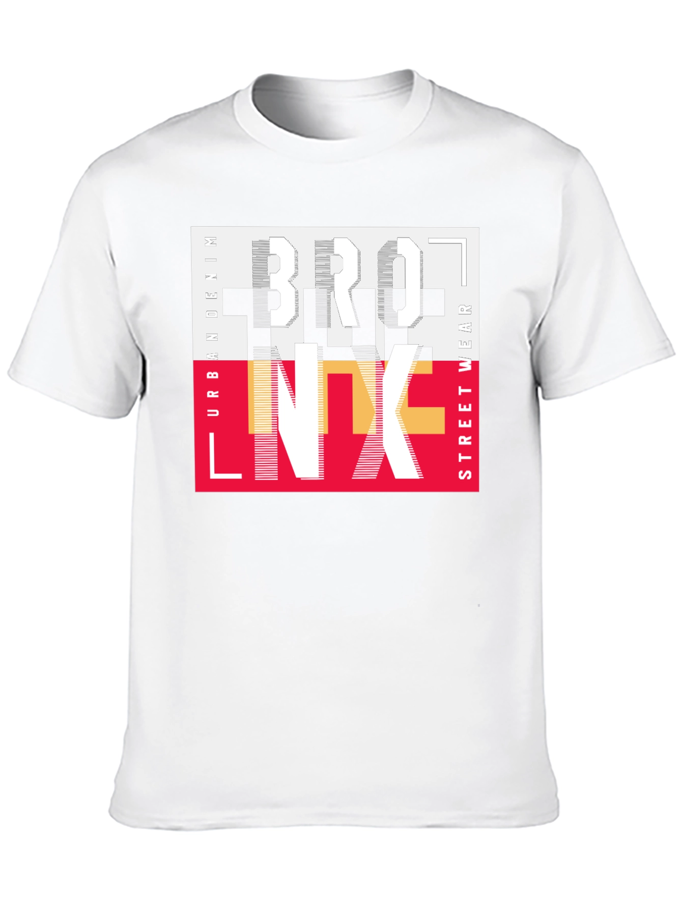 Bronx Streetwear Graphic Print Black T-Shirt