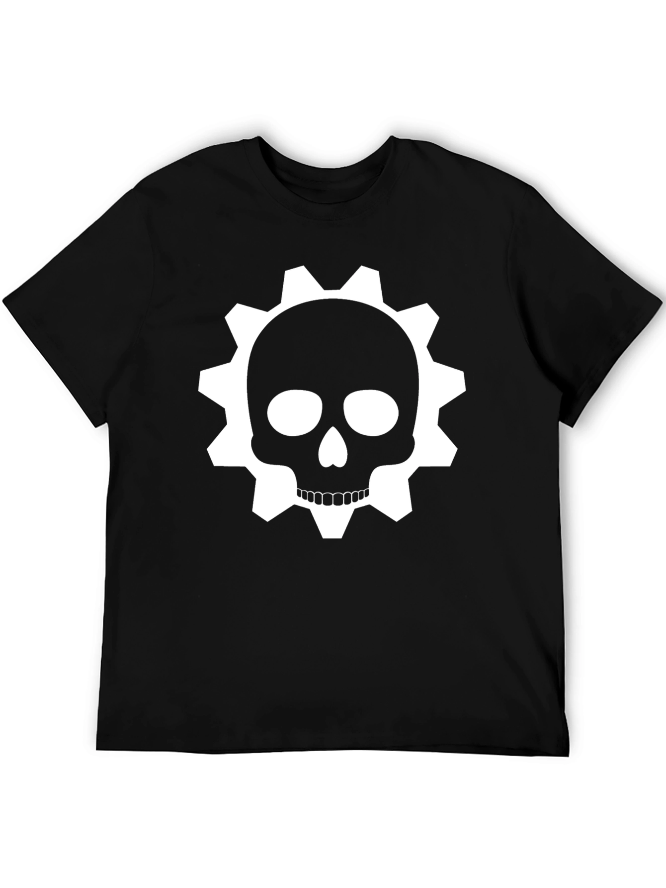 Gear Skull Graphic T-Shirt - Black