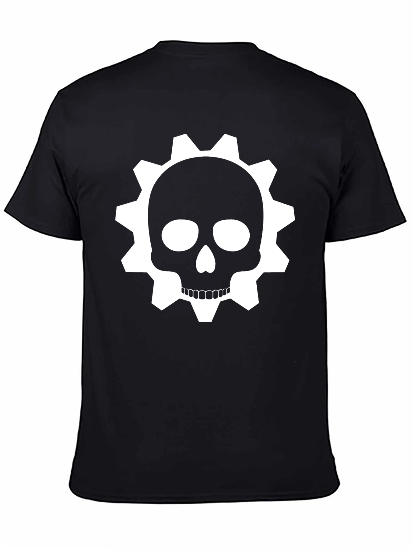 Gear Skull Graphic T-Shirt - Black
