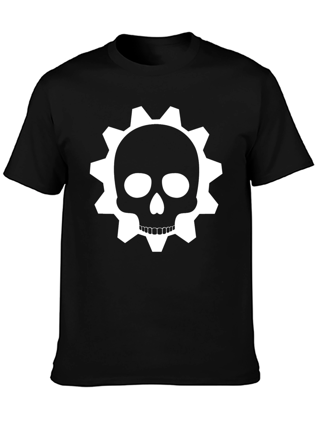Gear Skull Graphic T-Shirt - Black