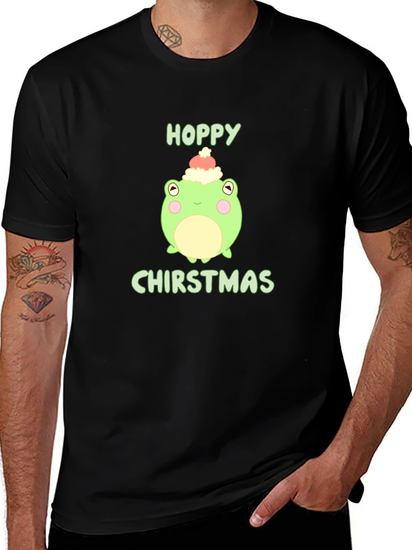 Hoppy Christmas Frog Tee