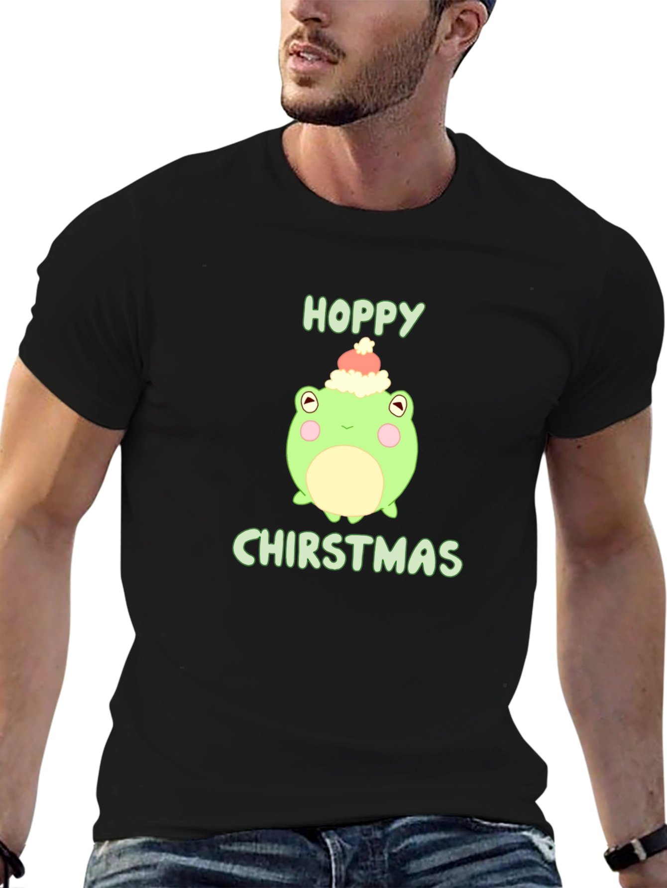 Hoppy Christmas Frog Tee