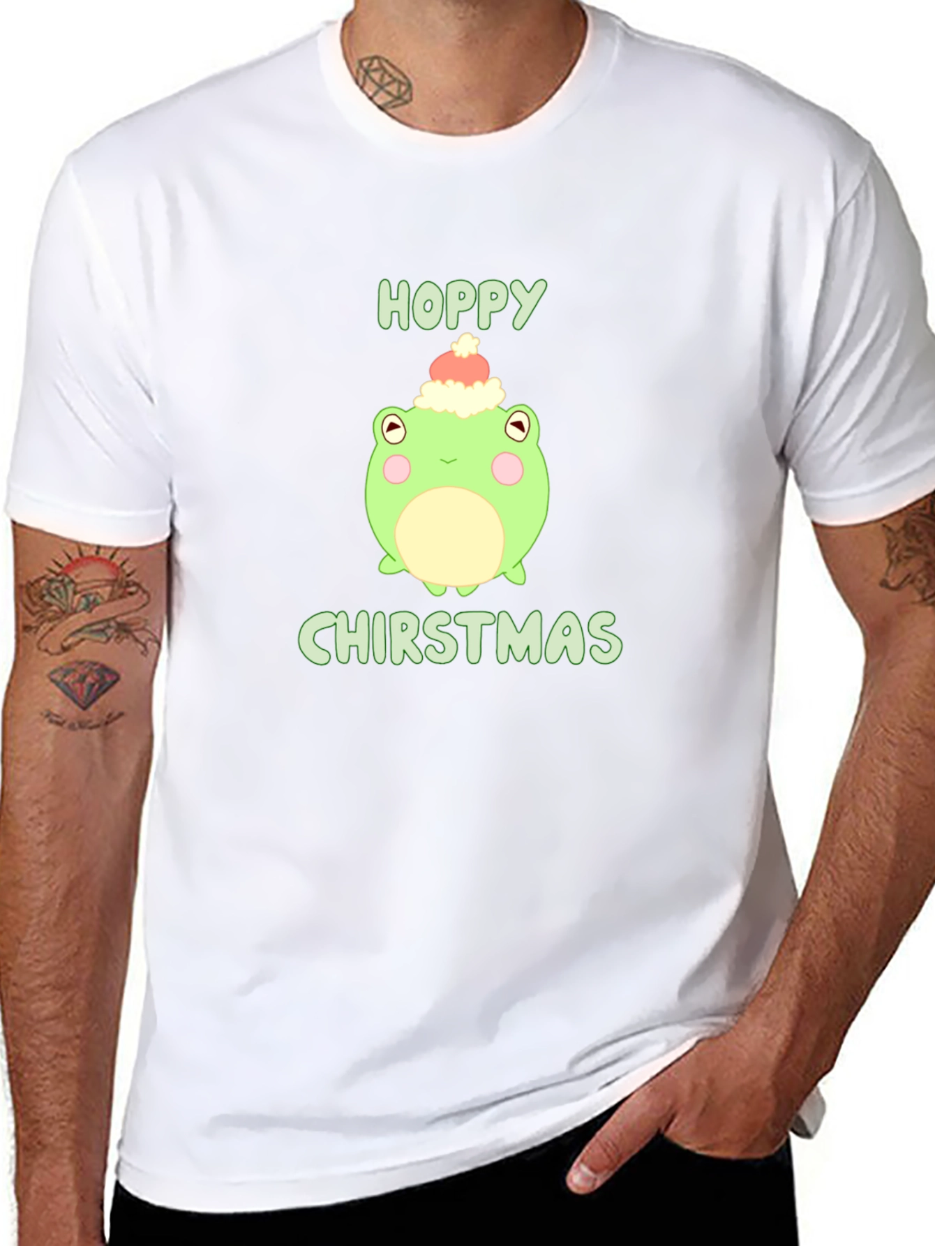 Hoppy Christmas Frog Tee