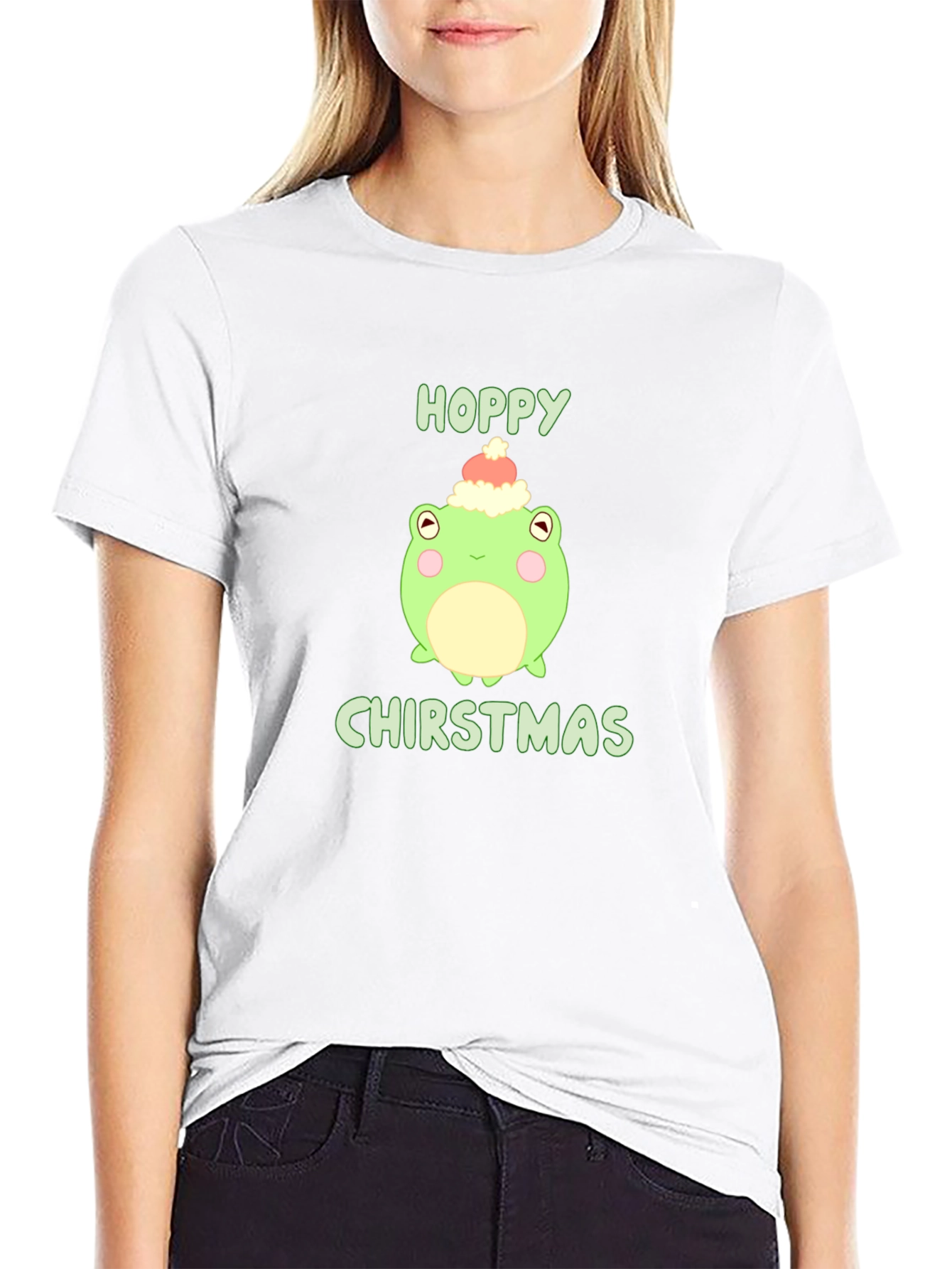 Hoppy Christmas Frog Tee
