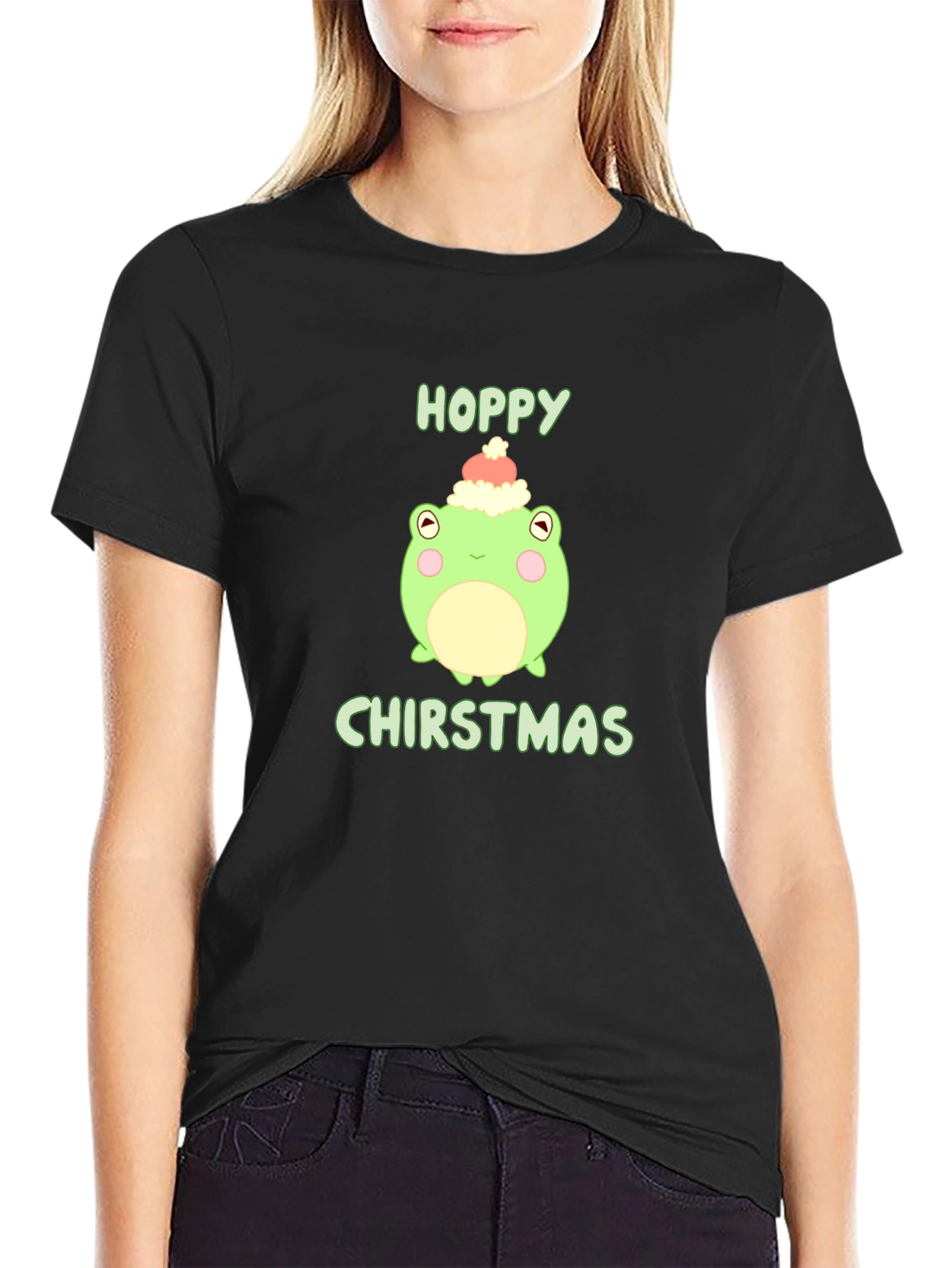 Hoppy Christmas Frog Tee
