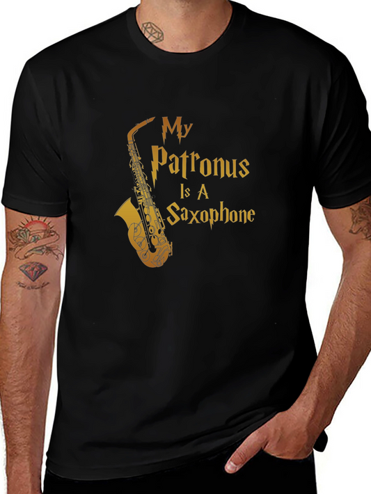 Saxophone Patronus Graphic Tee