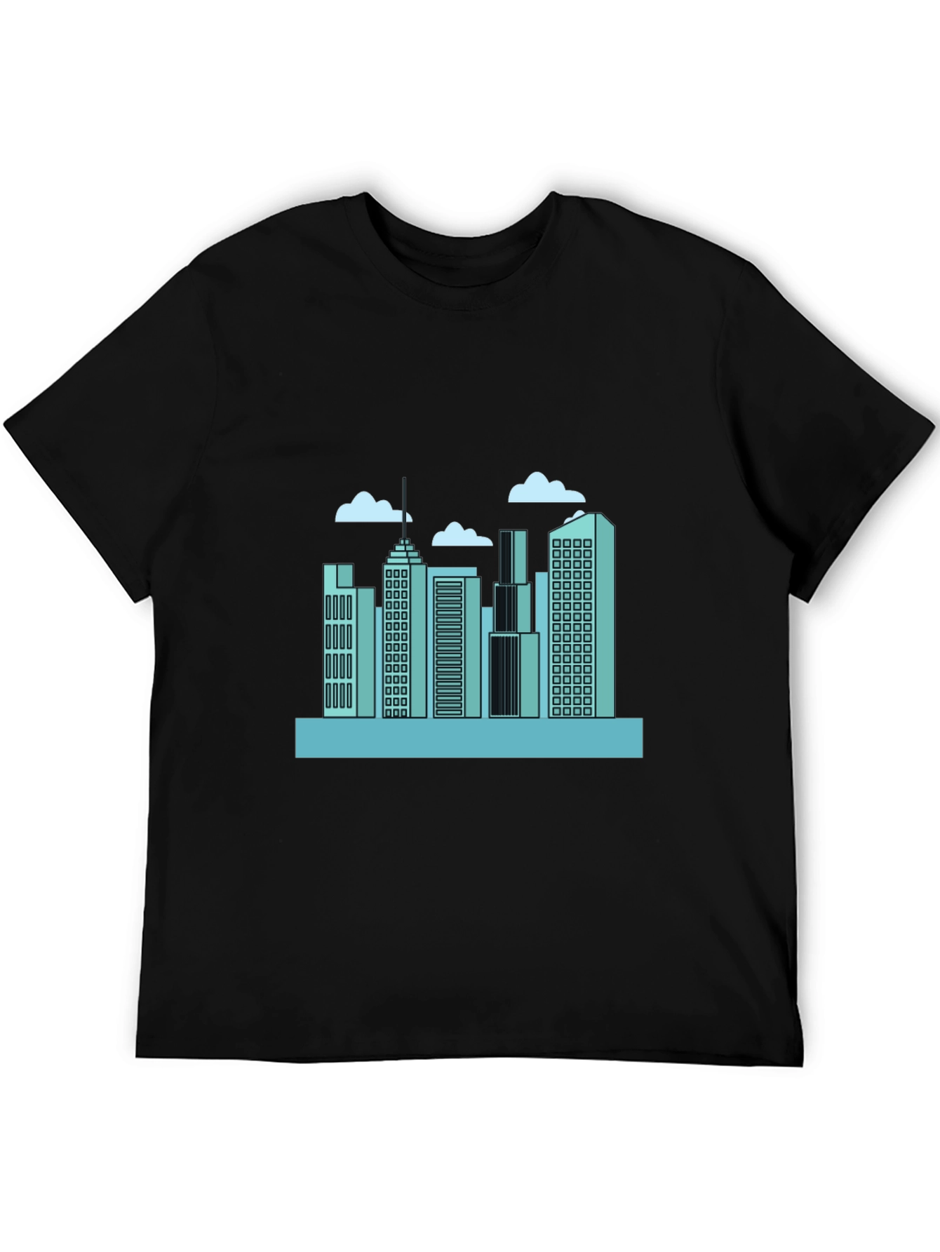 Urban Skyline Graphic Tee - Modern Cityscape Design