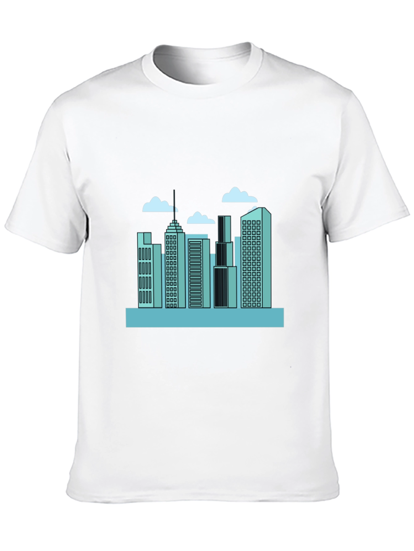 Urban Skyline Graphic Tee - Modern Cityscape Design