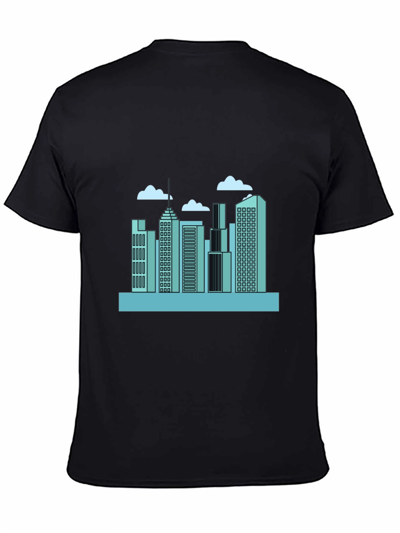 Urban Skyline Graphic Tee - Modern Cityscape Design