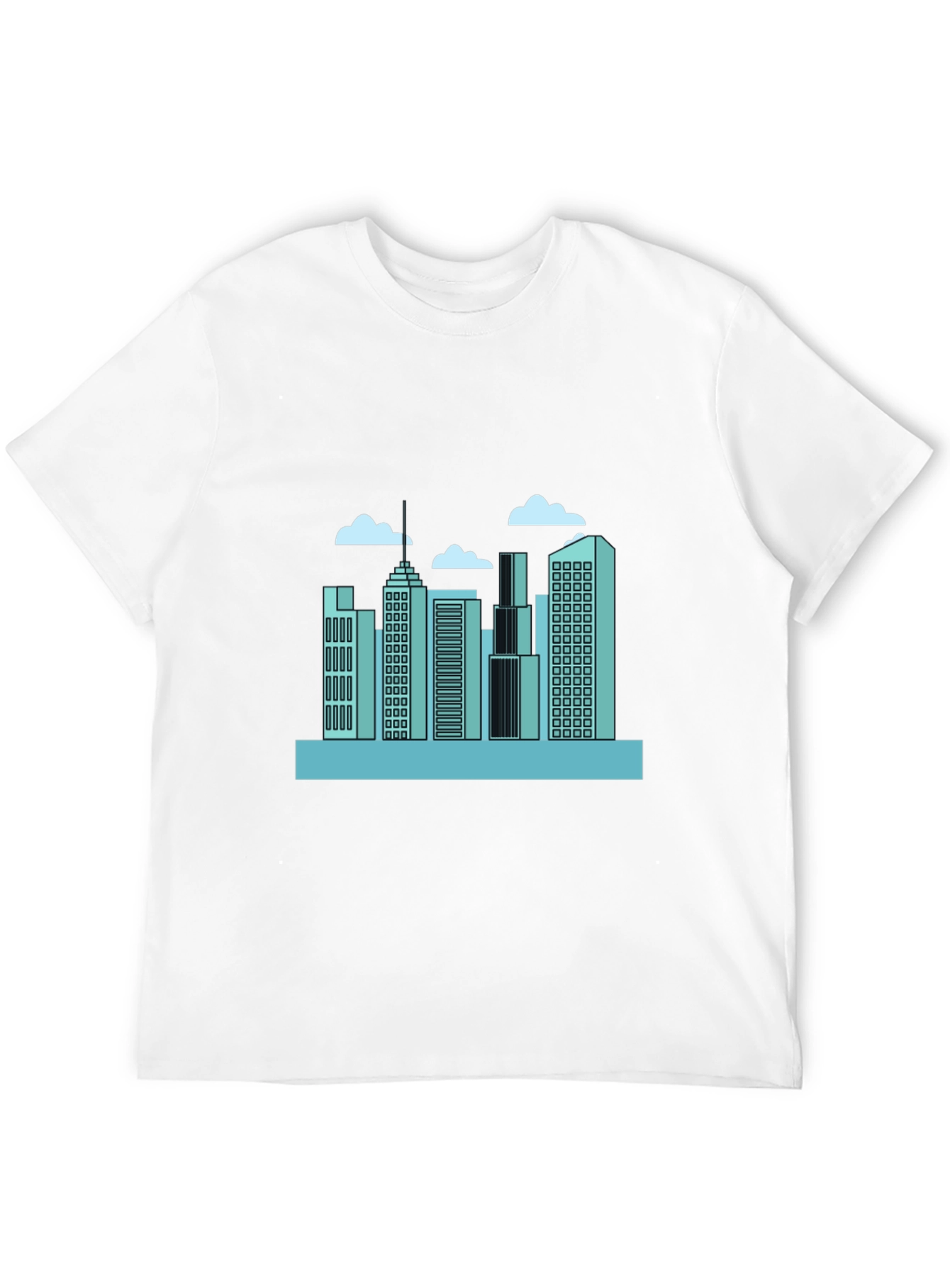 Urban Skyline Graphic Tee - Modern Cityscape Design