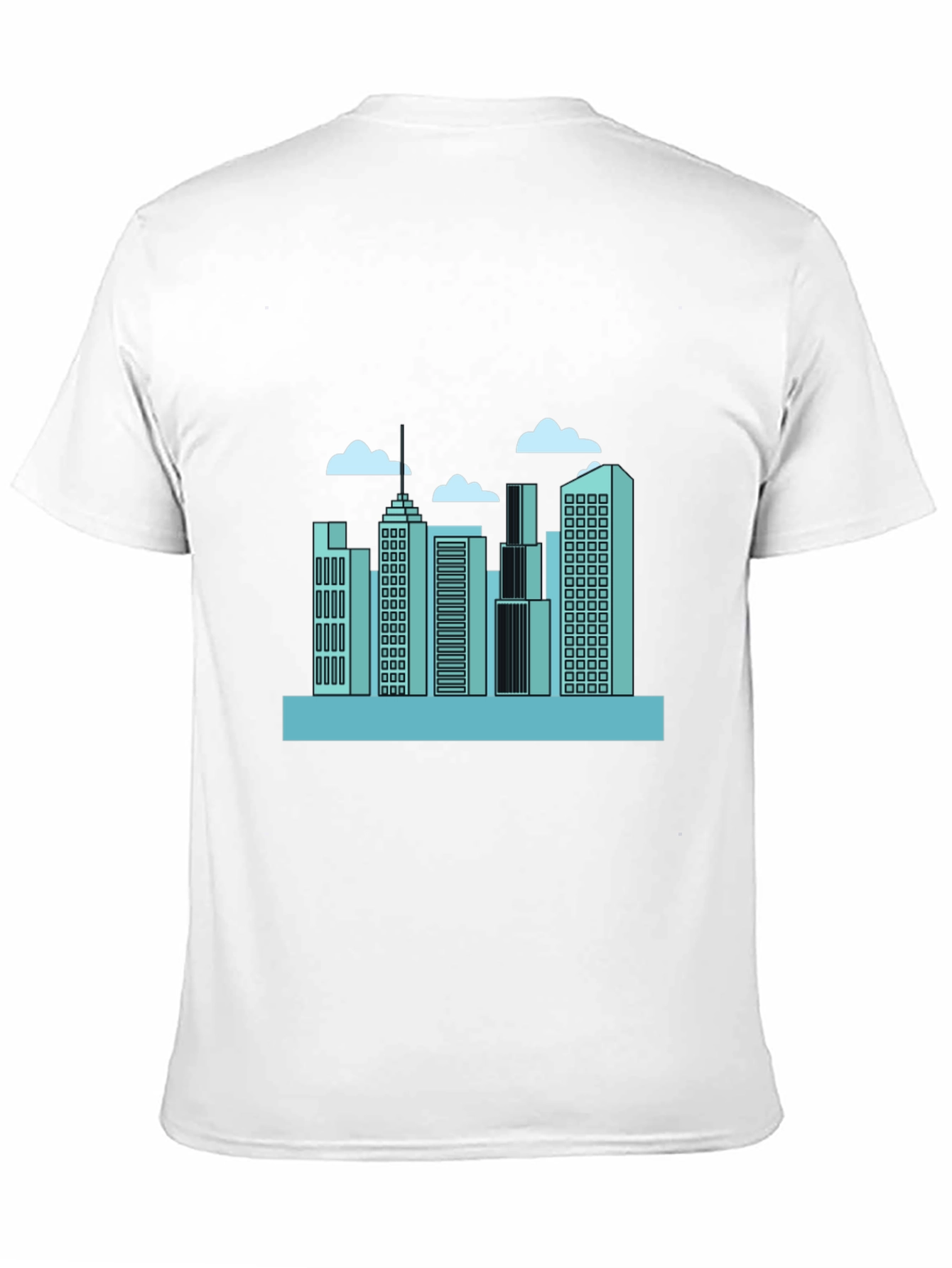 Urban Skyline Graphic Tee - Modern Cityscape Design