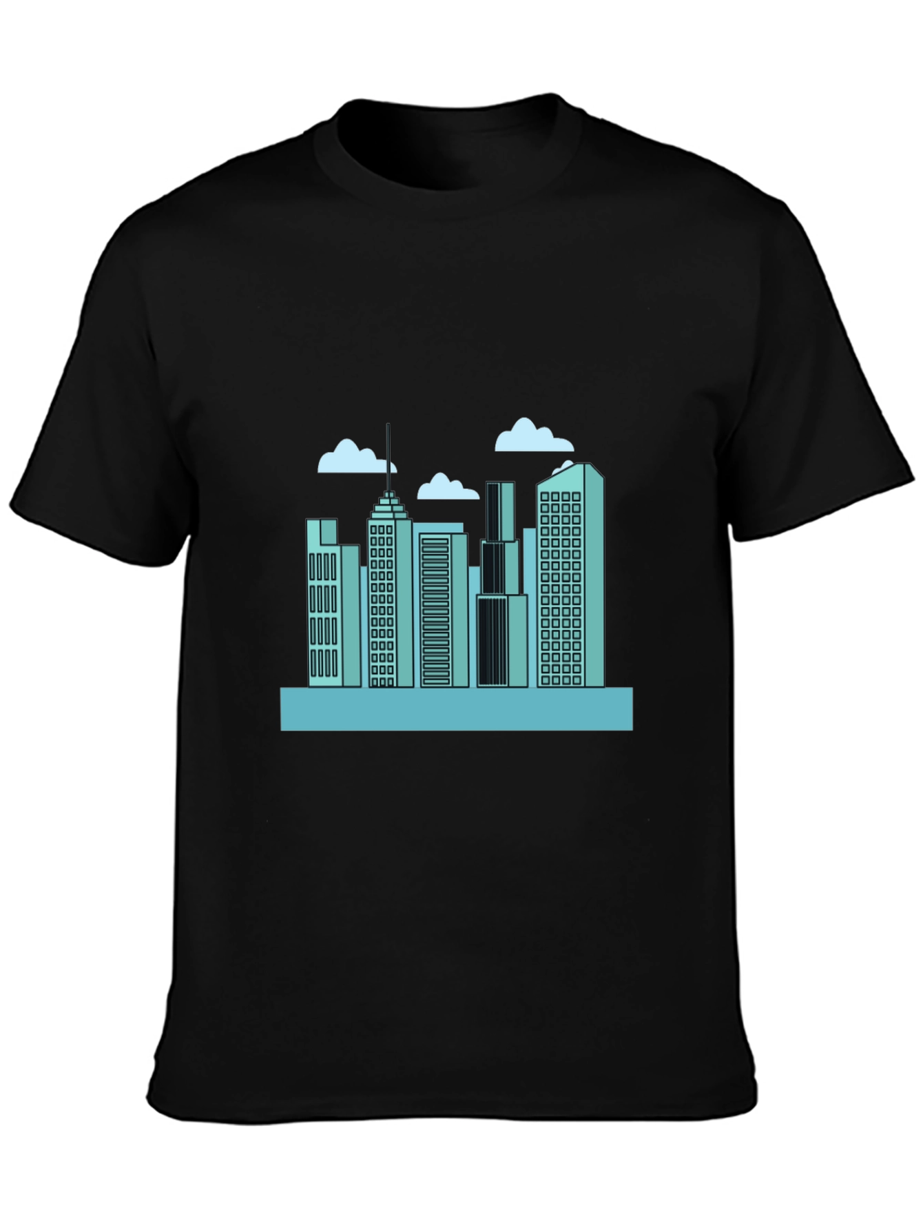 Urban Skyline Graphic Tee - Modern Cityscape Design