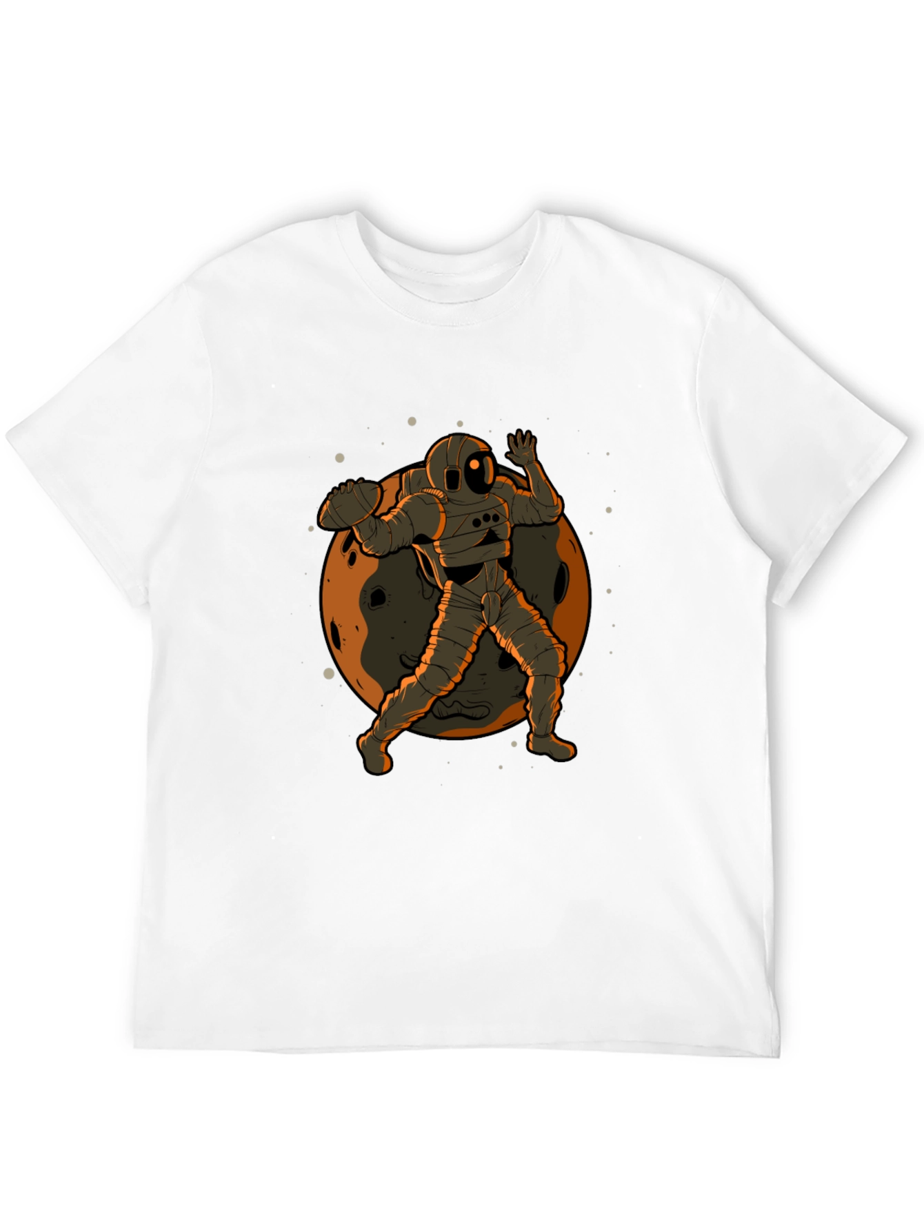 Astronaut Football Graphic T-Shirt