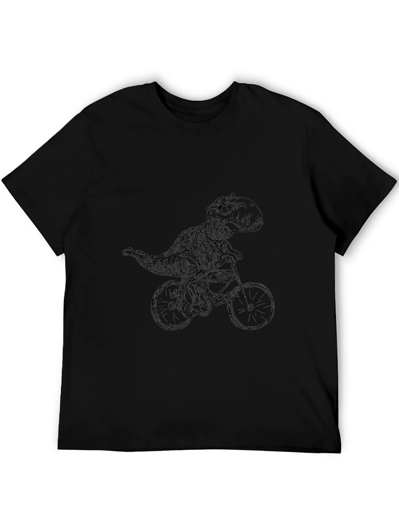 Dino Biker T-Shirt - Black