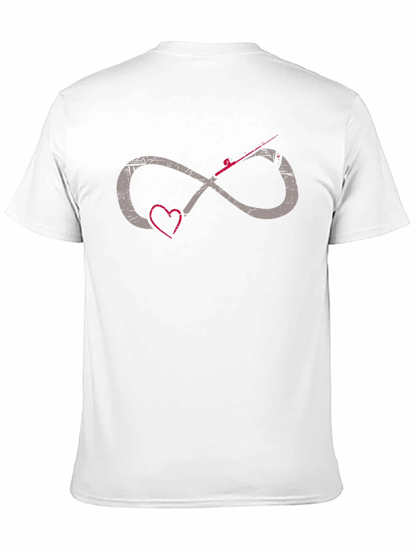 Fishing Infinity Heart Graphic Tee