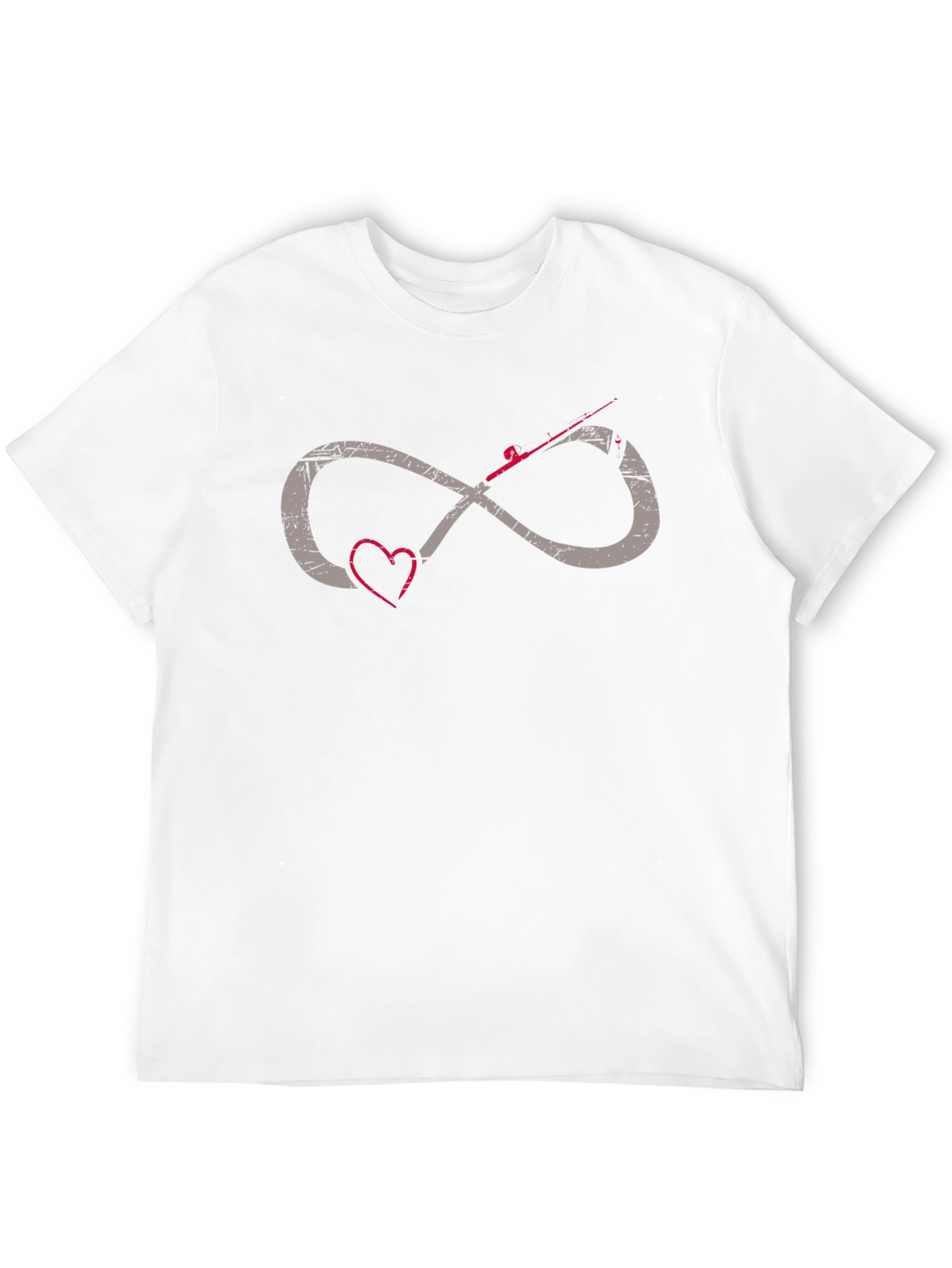 Fishing Infinity Heart Graphic Tee