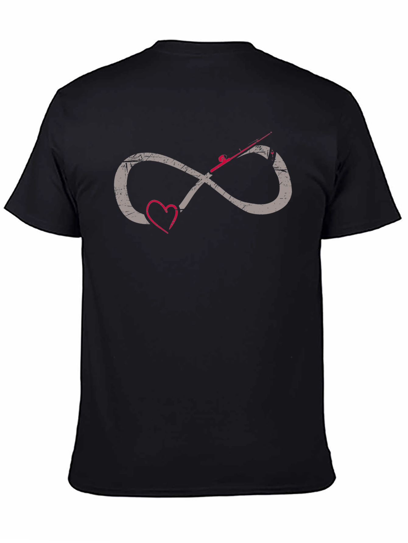 Fishing Infinity Heart Graphic Tee
