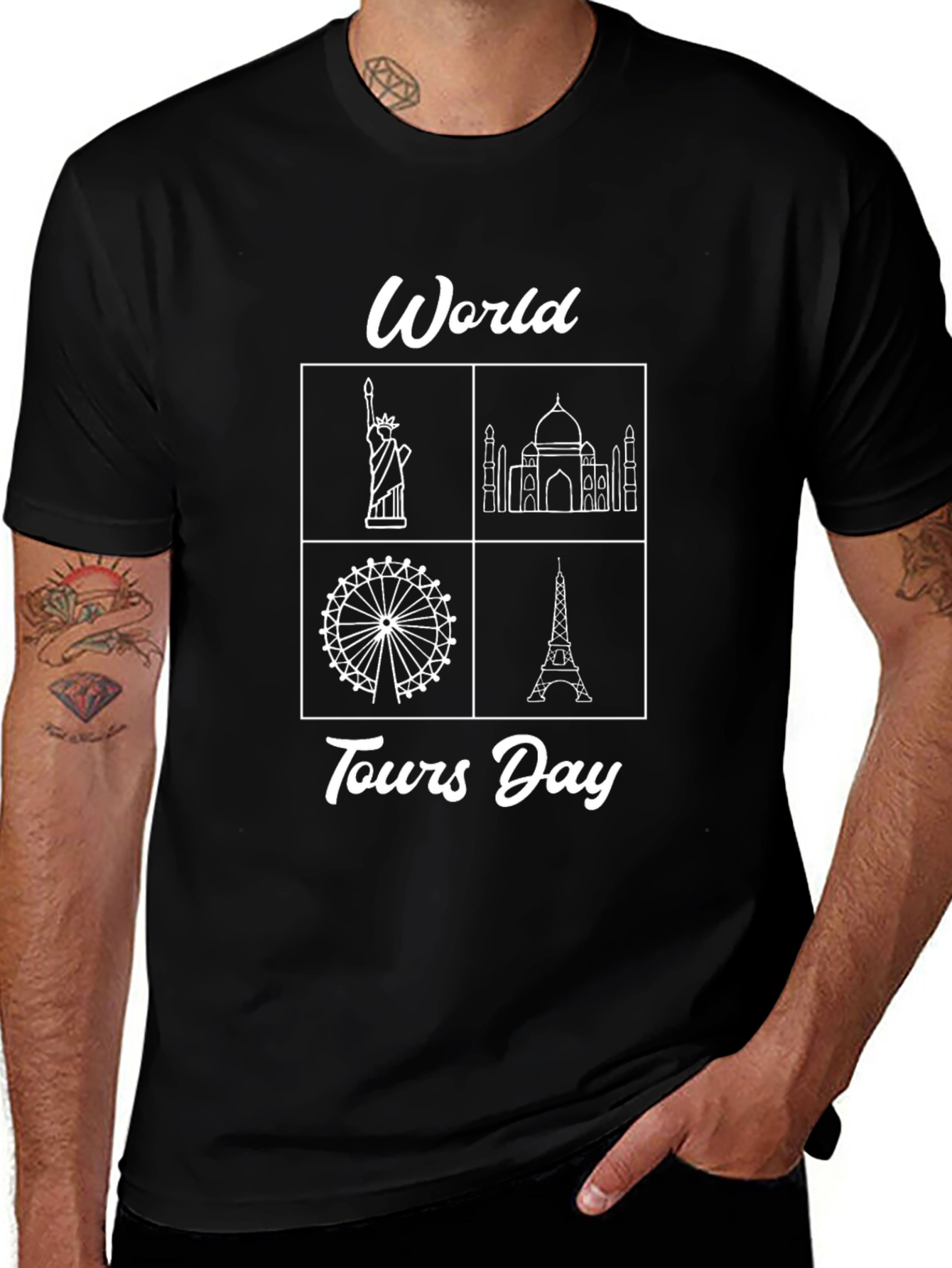World Tours Day T-Shirt - Travel Souvenir