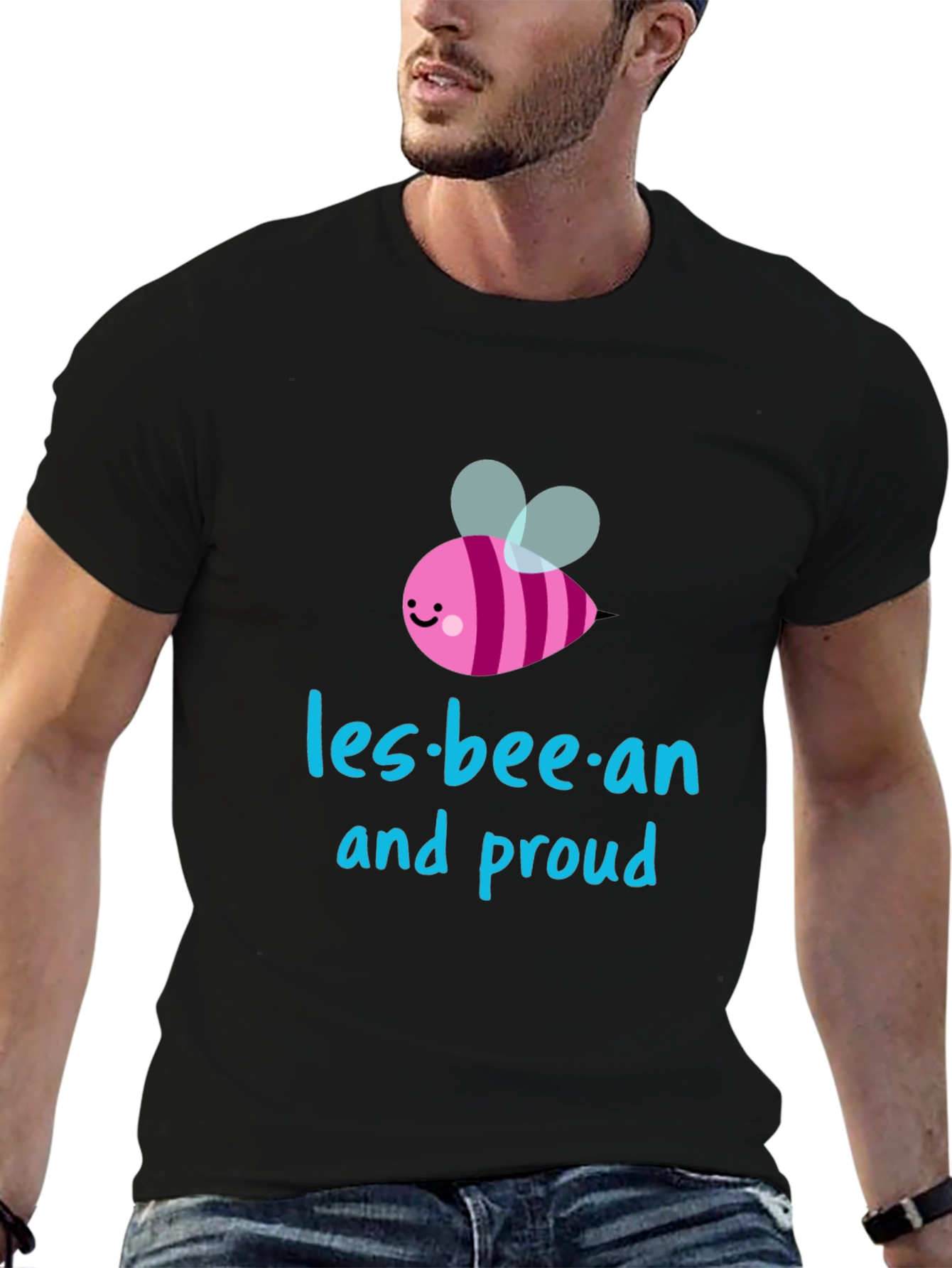 Les-bee-an and Proud Black T-Shirt