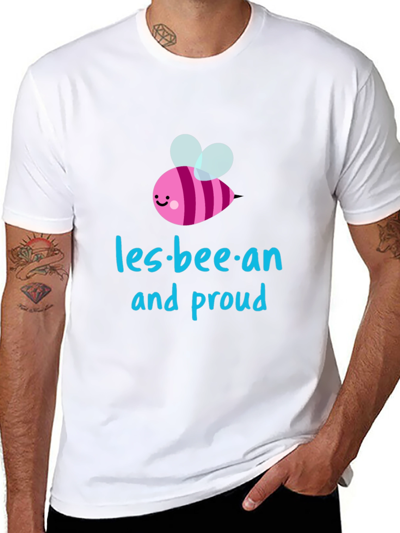 Les-bee-an and Proud Black T-Shirt