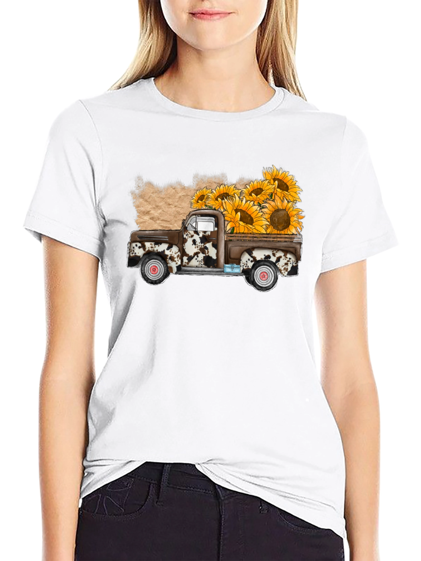 Sunflower Truck Graphic Tee