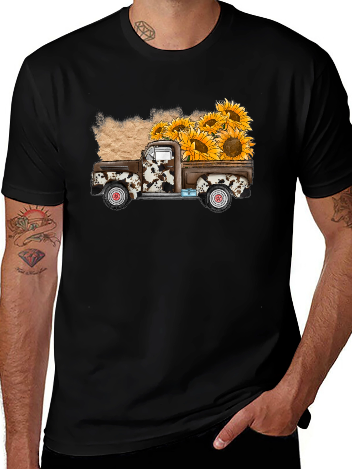 Sunflower Truck Graphic Tee