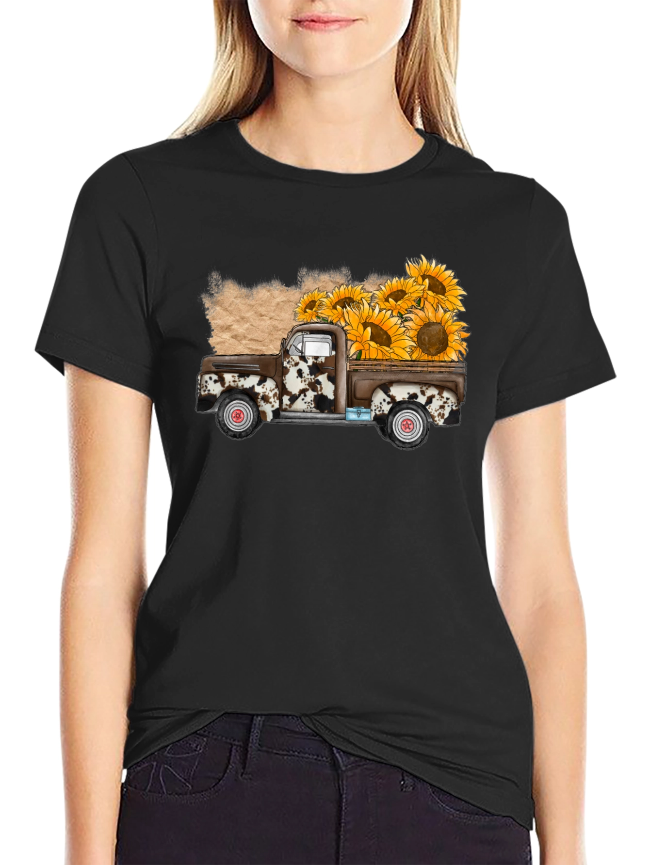Sunflower Truck Graphic Tee