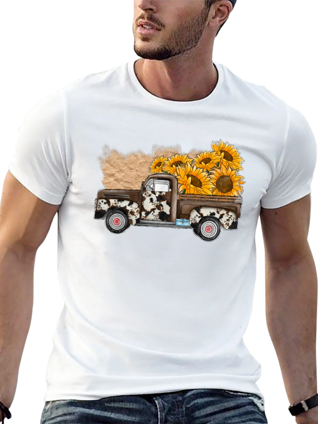 Sunflower Truck Graphic Tee