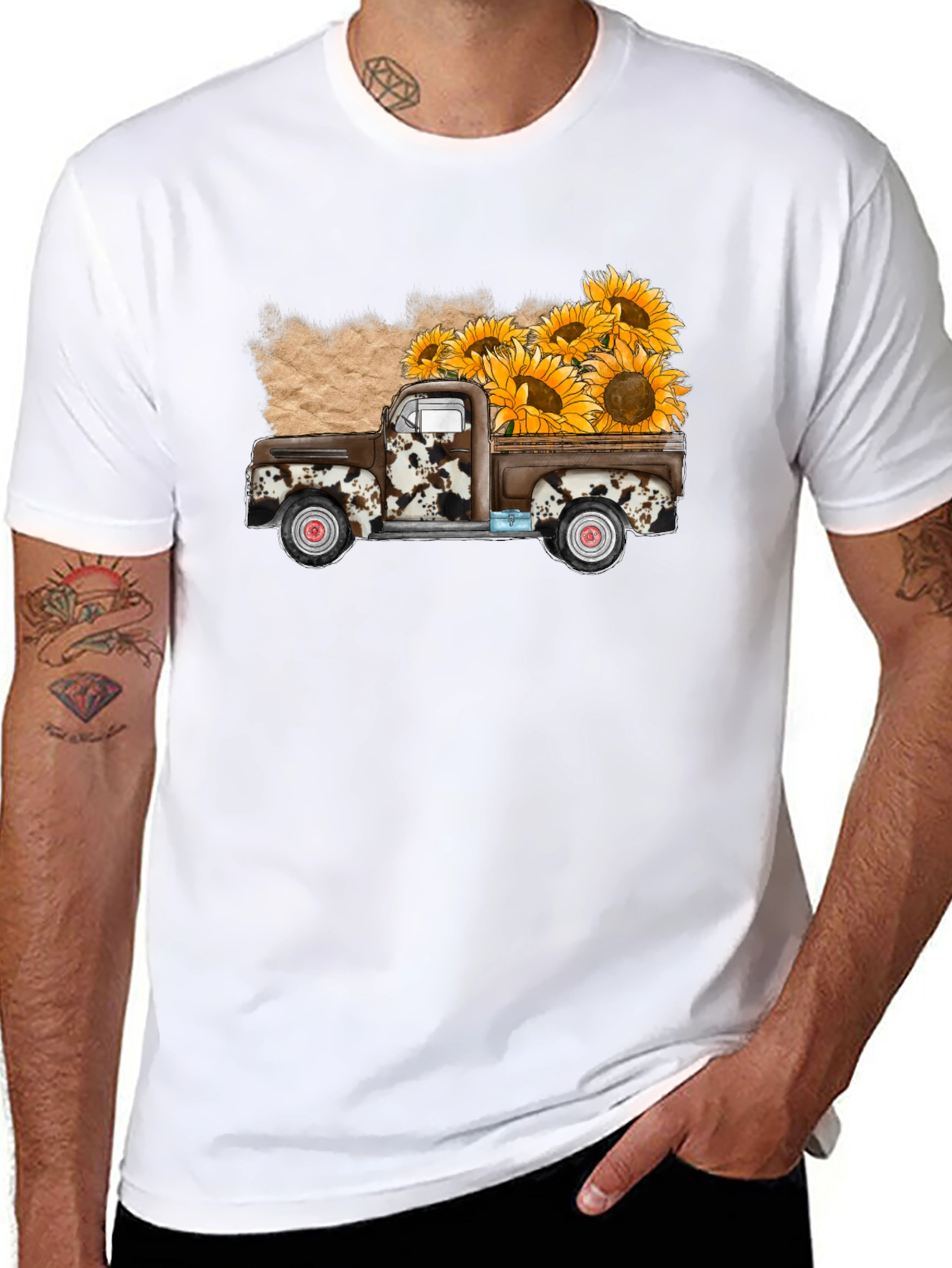 Sunflower Truck Graphic Tee
