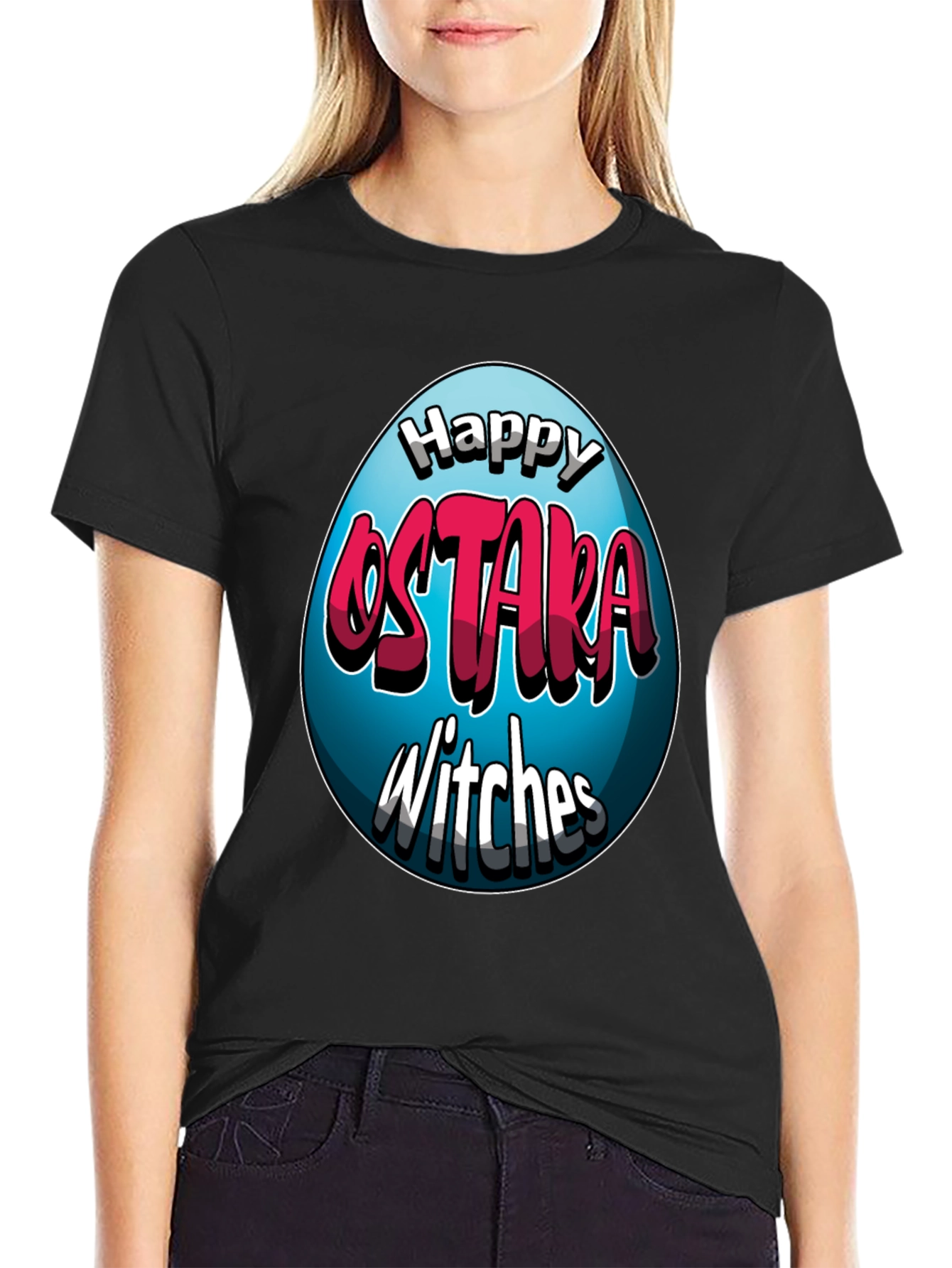 Happy Ostara Witches T-Shirt - Easter Egg Design