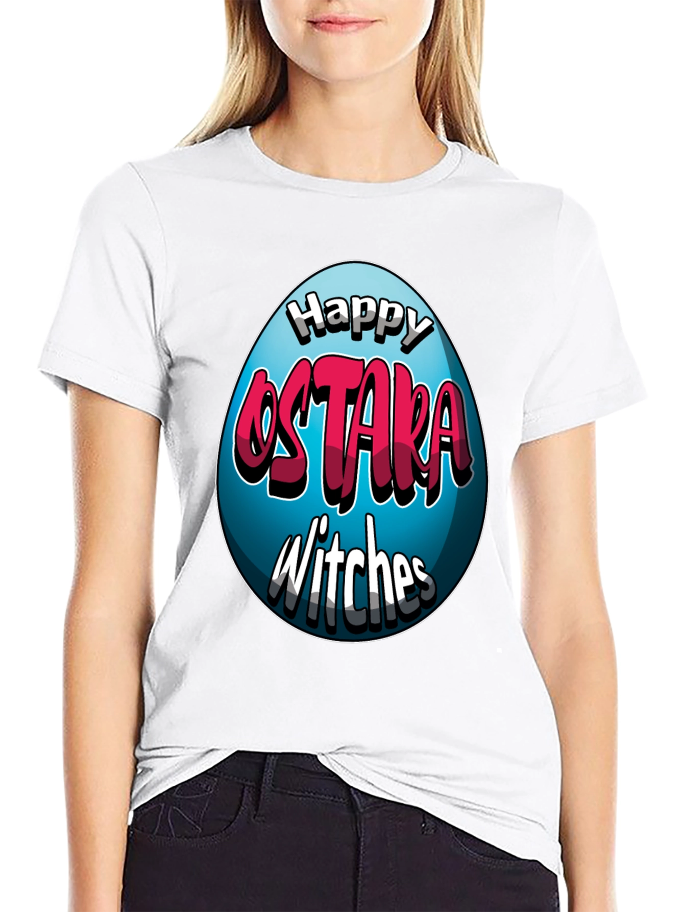 Happy Ostara Witches T-Shirt - Easter Egg Design