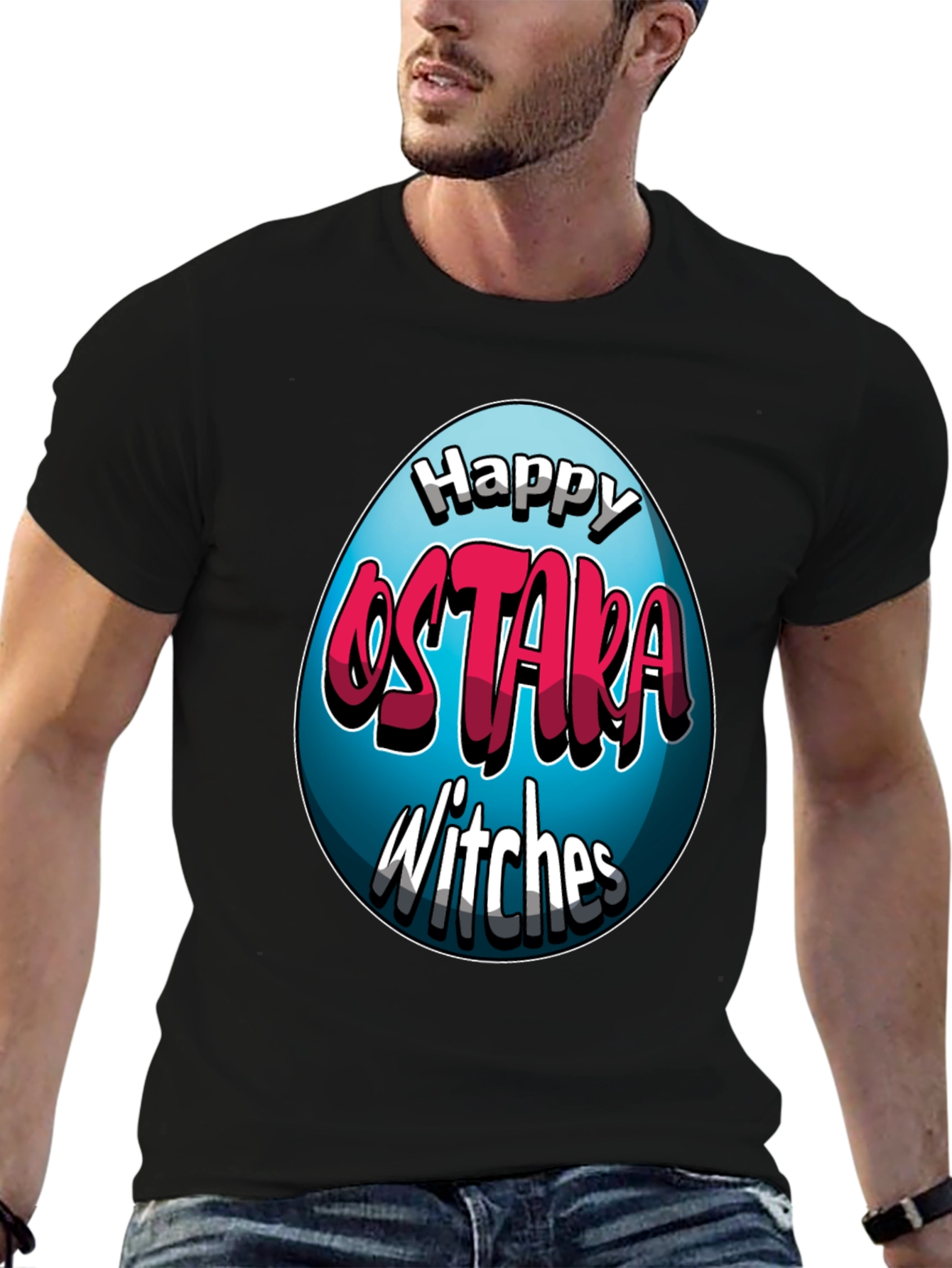 Happy Ostara Witches T-Shirt - Easter Egg Design