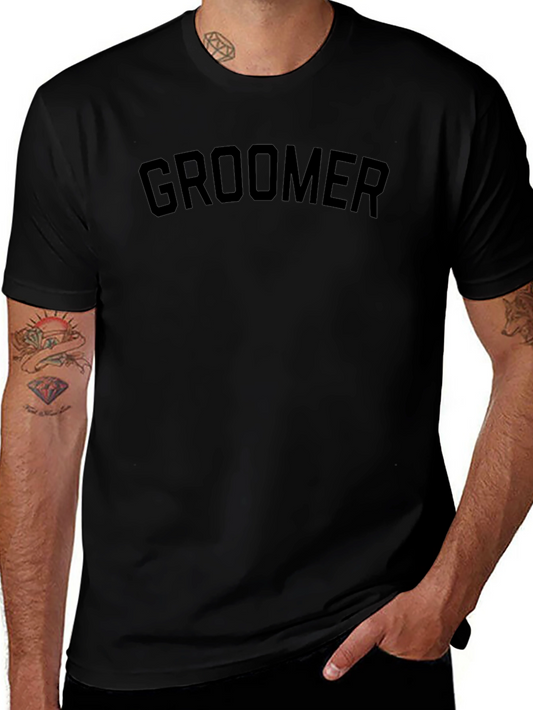Groomer Black Graphic Tee - Adult Unisex