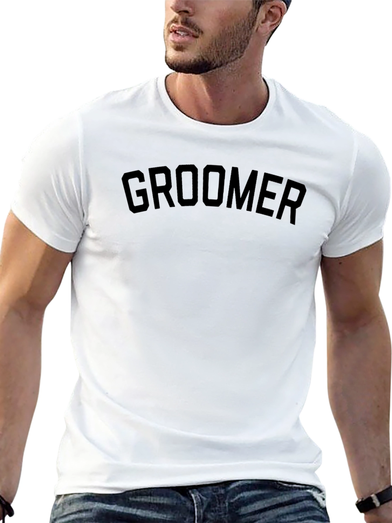 Groomer Black Graphic Tee - Adult Unisex