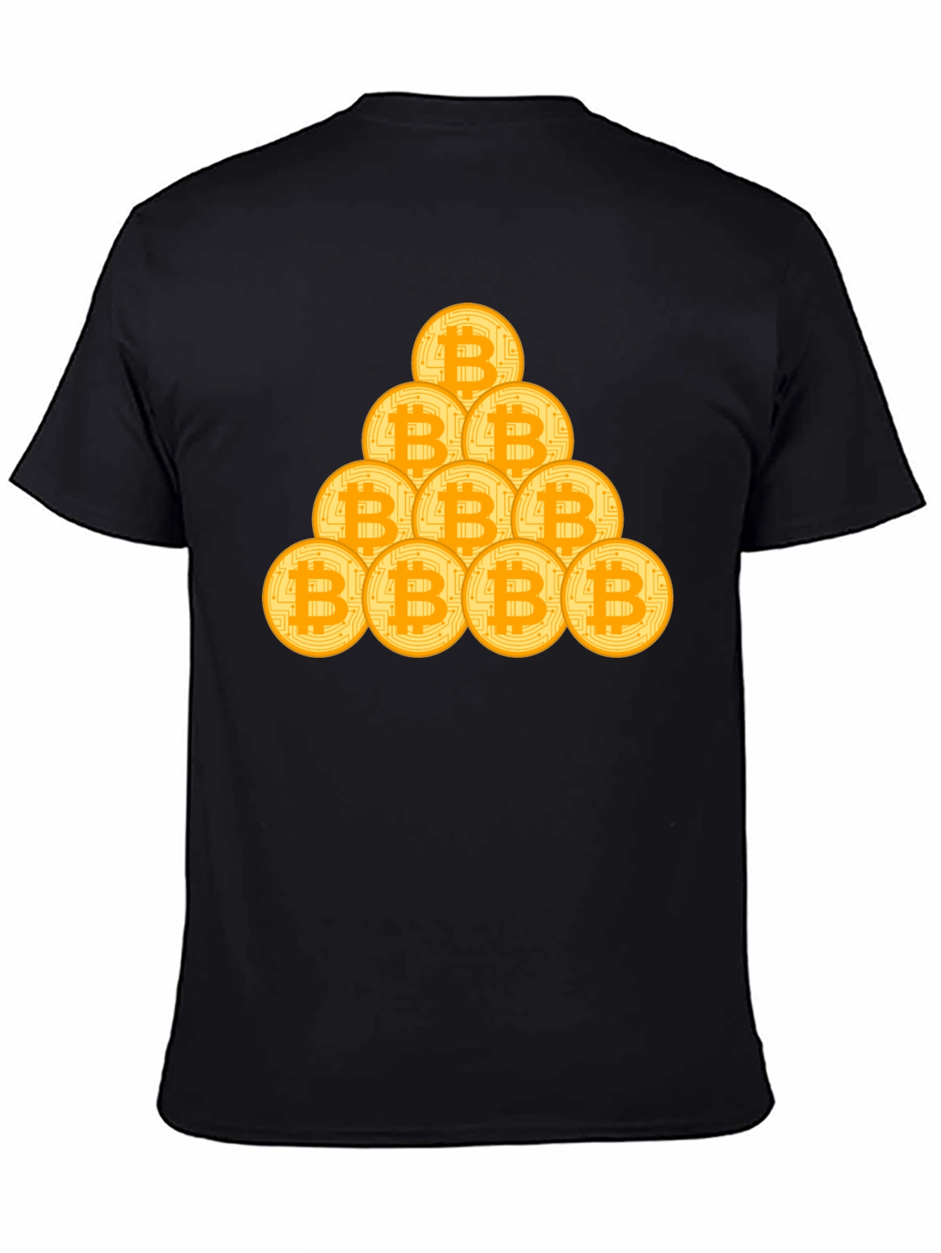 Bitcoin Stack Graphic Tee - Crypto Fan T-Shirt