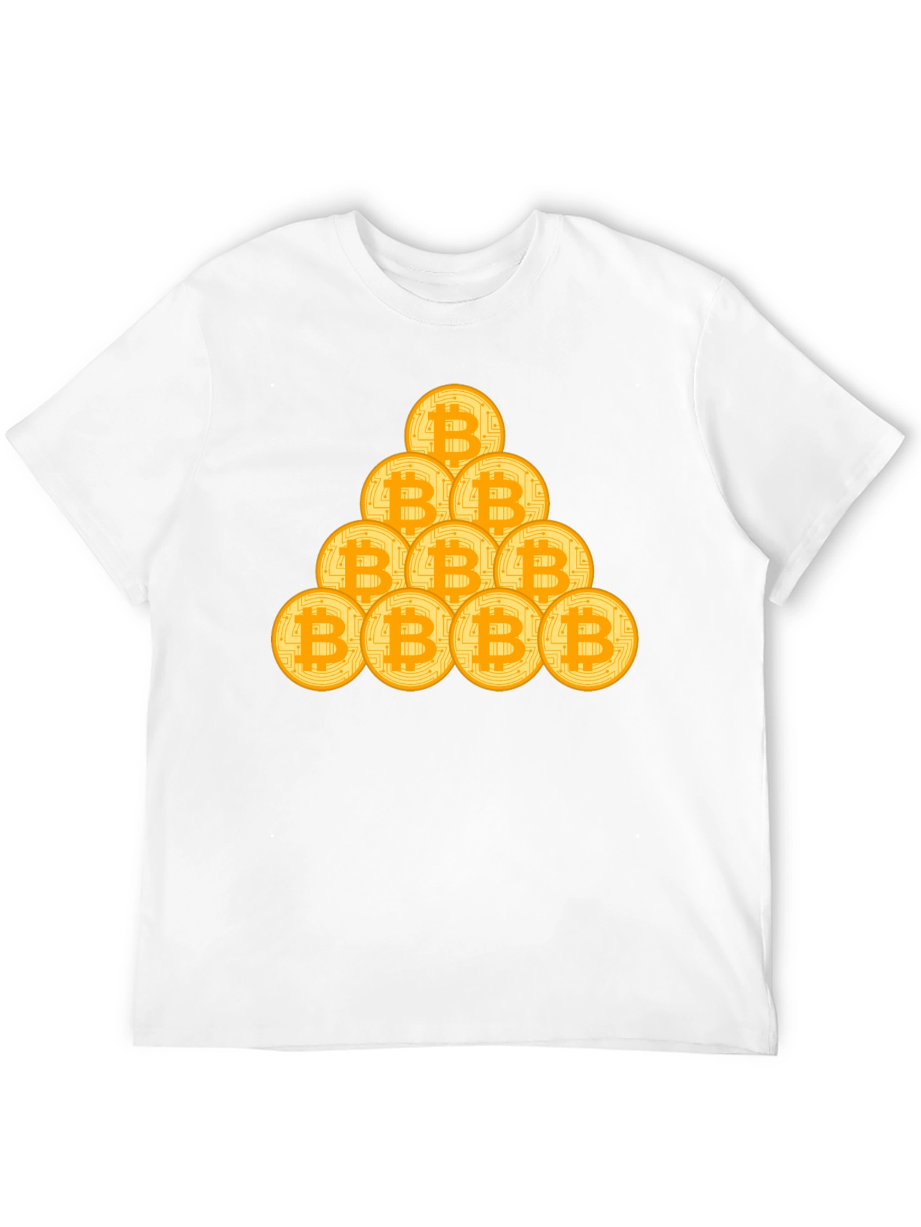 Bitcoin Stack Graphic Tee - Crypto Fan T-Shirt