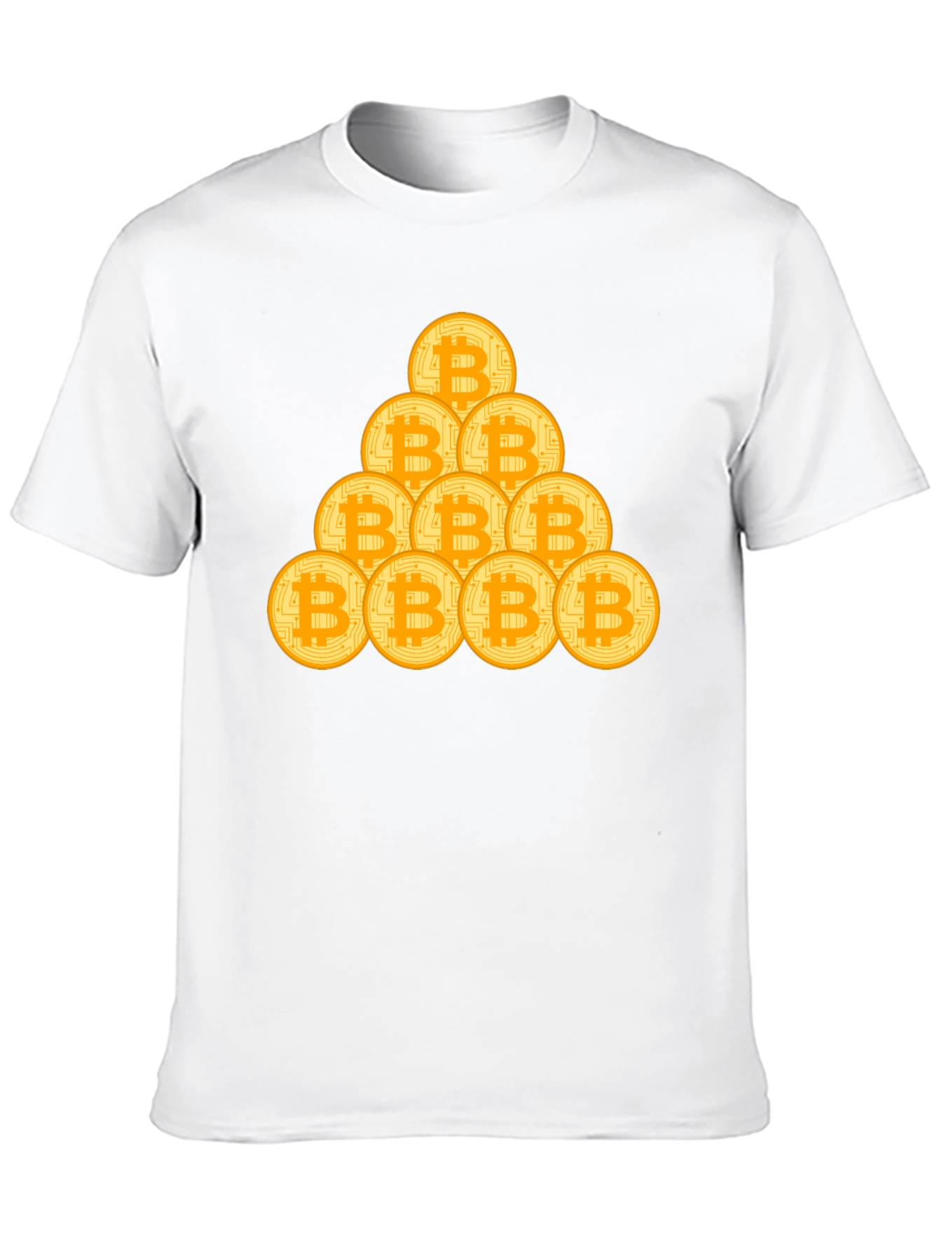 Bitcoin Stack Graphic Tee - Crypto Fan T-Shirt
