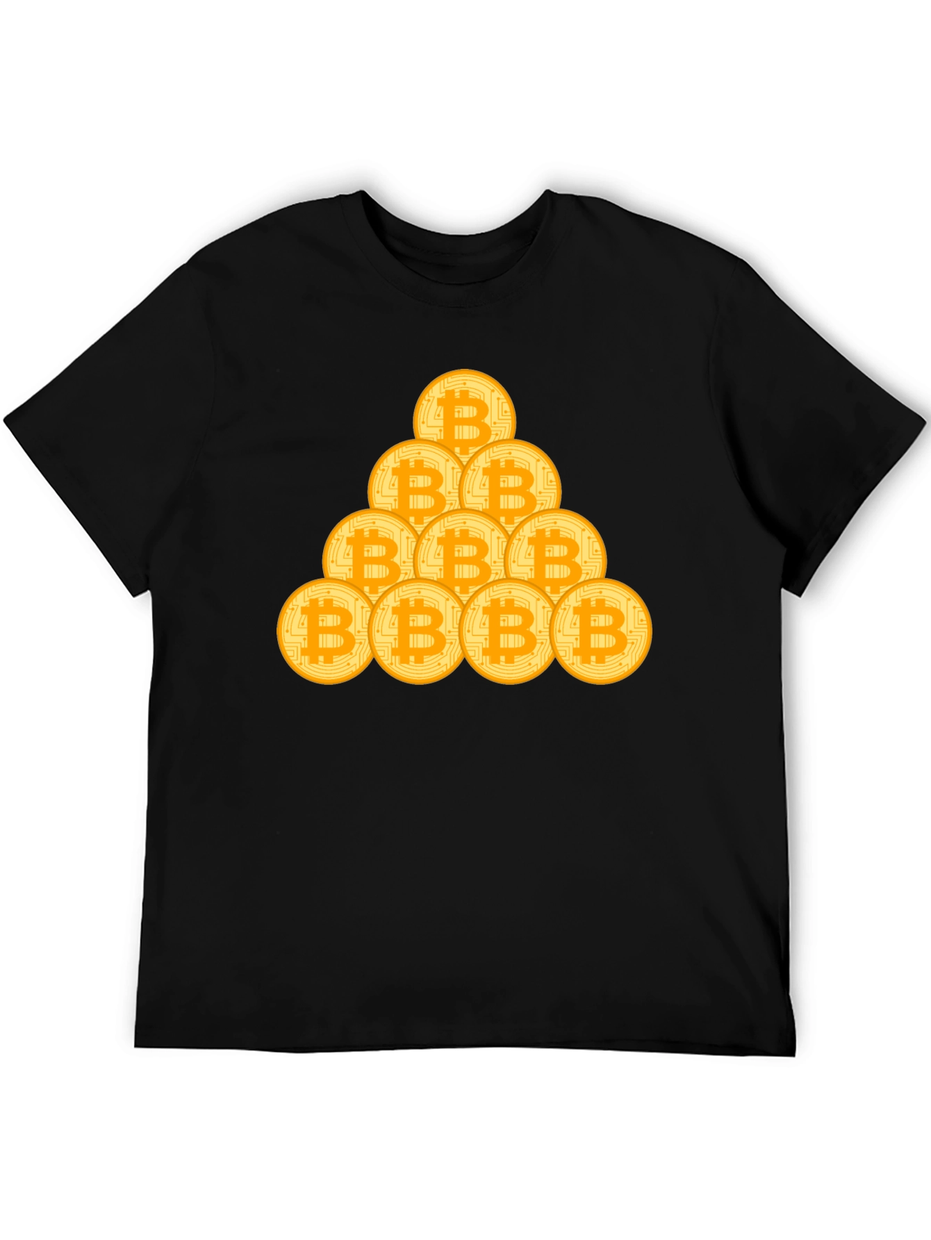 Bitcoin Stack Graphic Tee - Crypto Fan T-Shirt