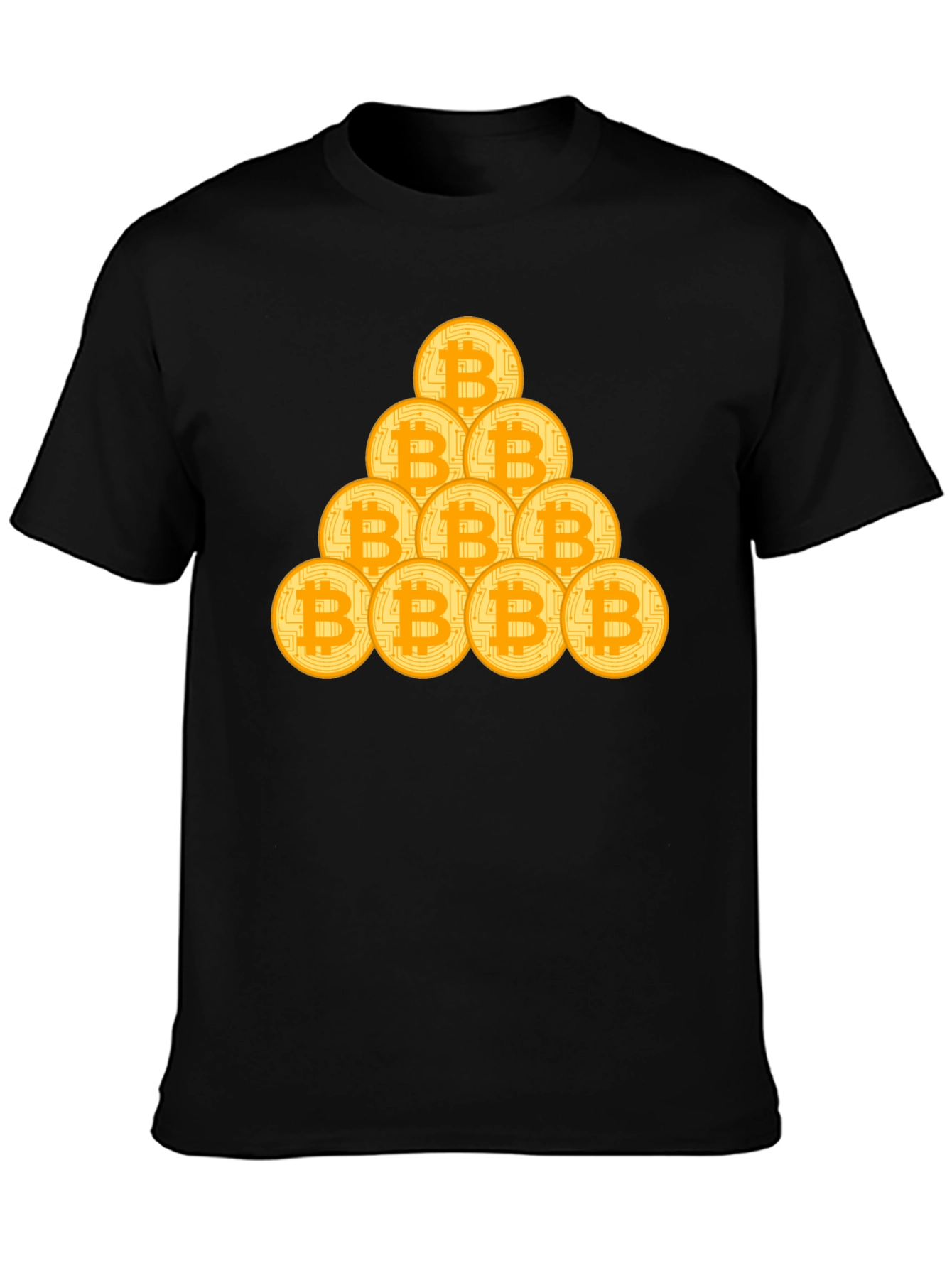 Bitcoin Stack Graphic Tee - Crypto Fan T-Shirt