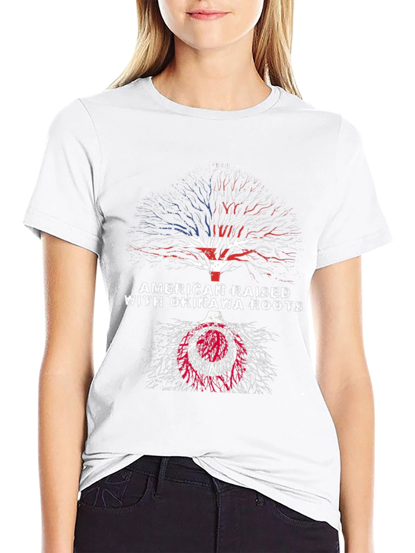 American Raised with Okinawa Roots T-Shirt