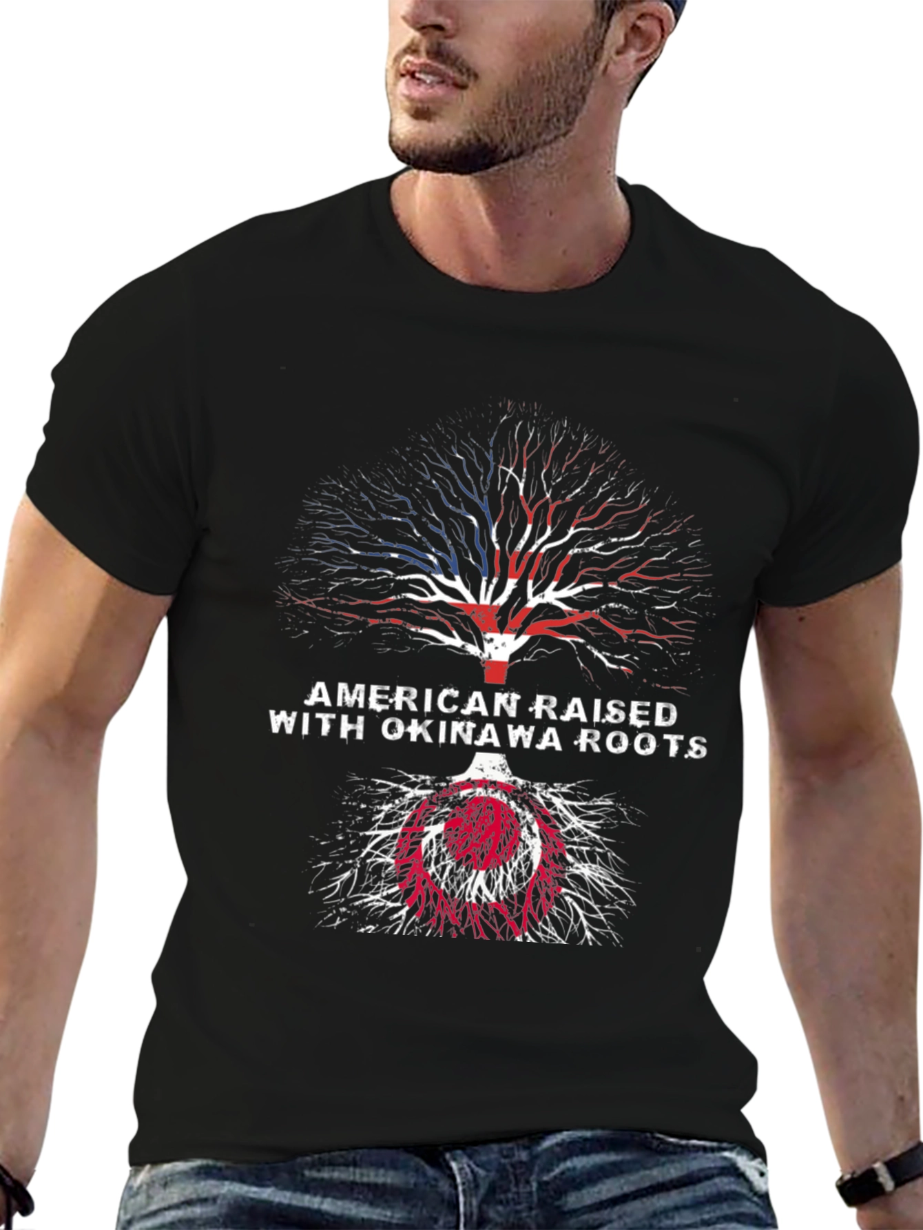 American Raised with Okinawa Roots T-Shirt