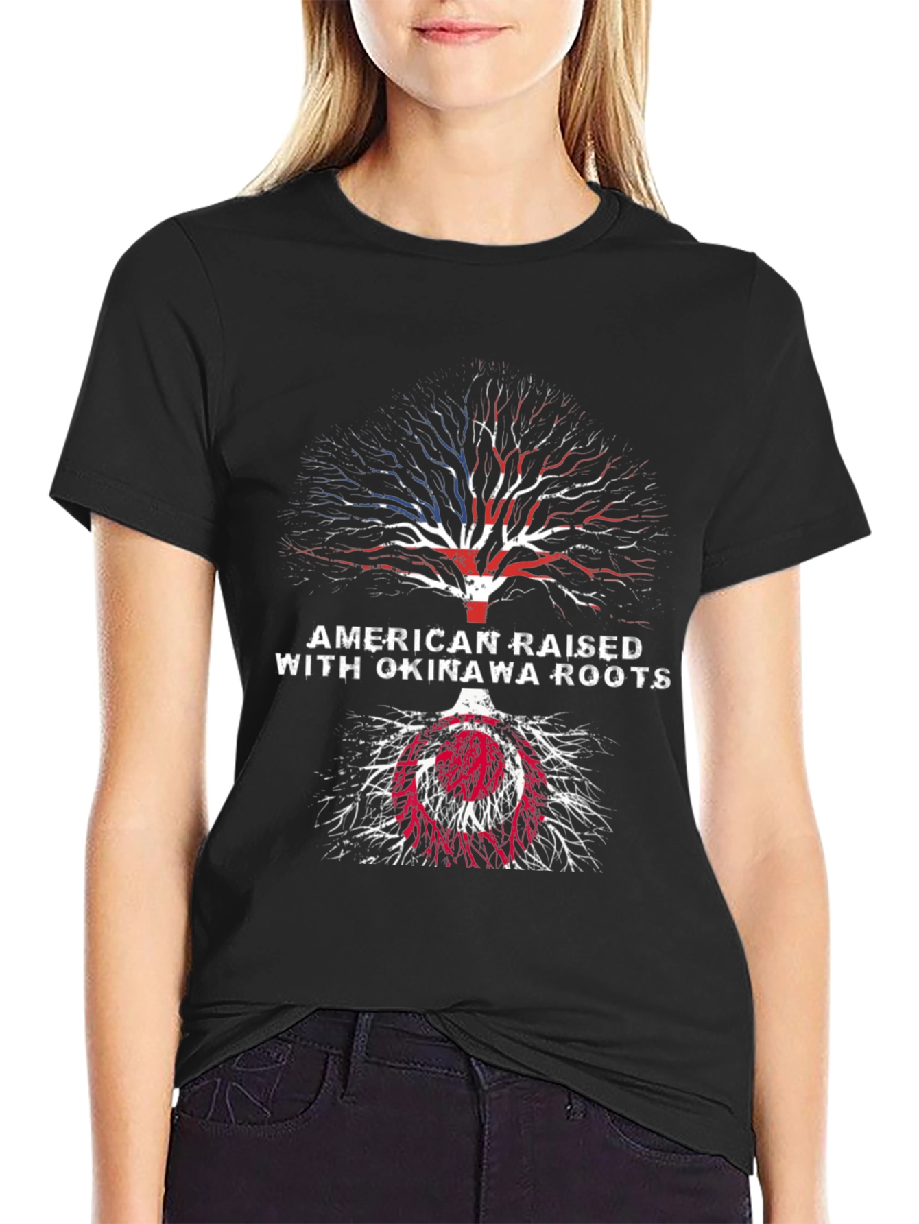 American Raised with Okinawa Roots T-Shirt
