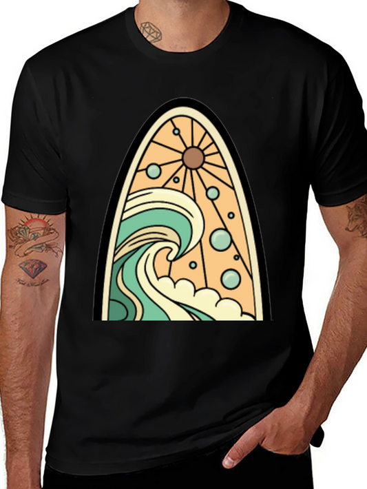 Surfboard Wave Graphic Tee