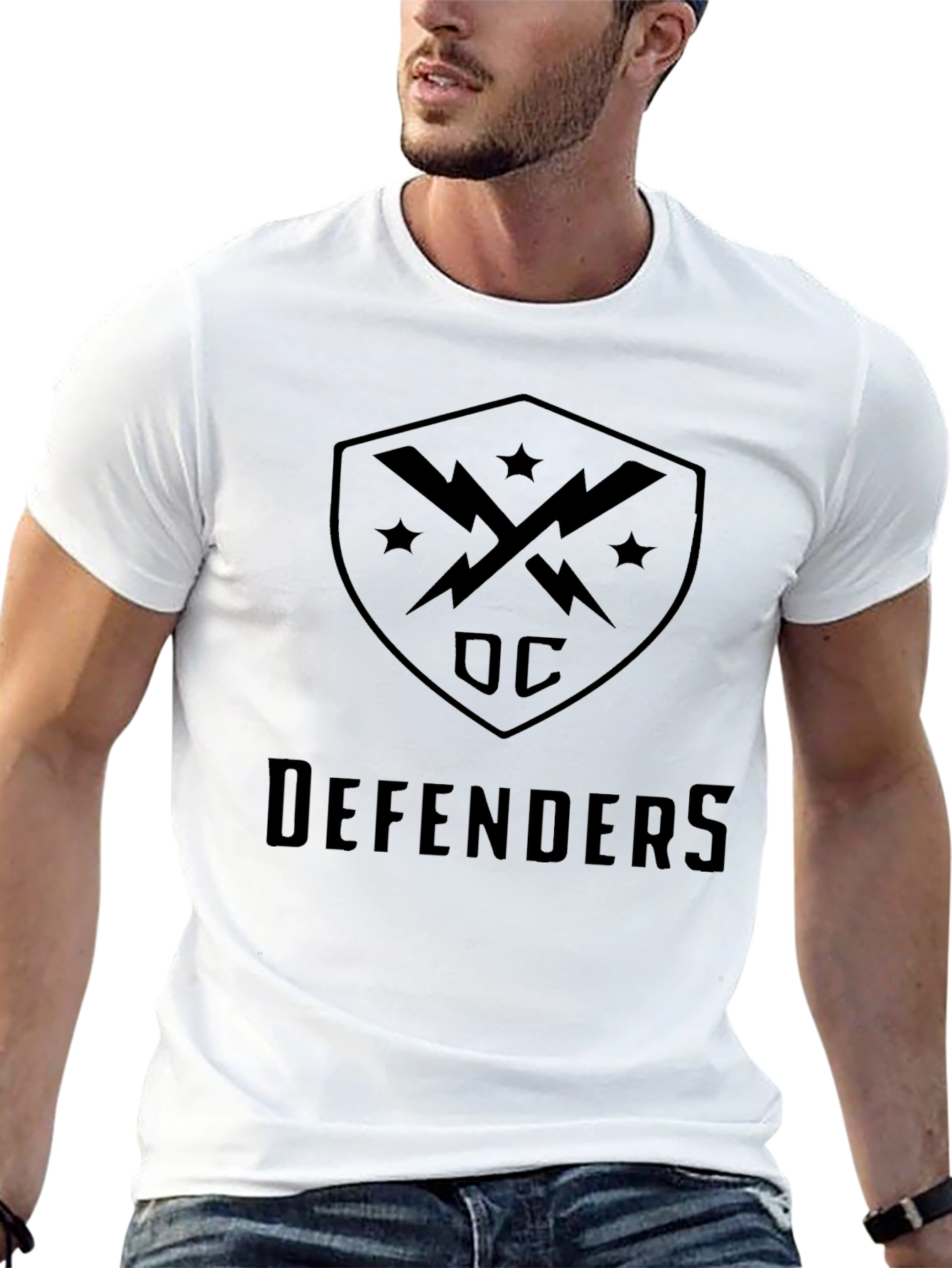 DC Defenders Shield Logo Black T-Shirt