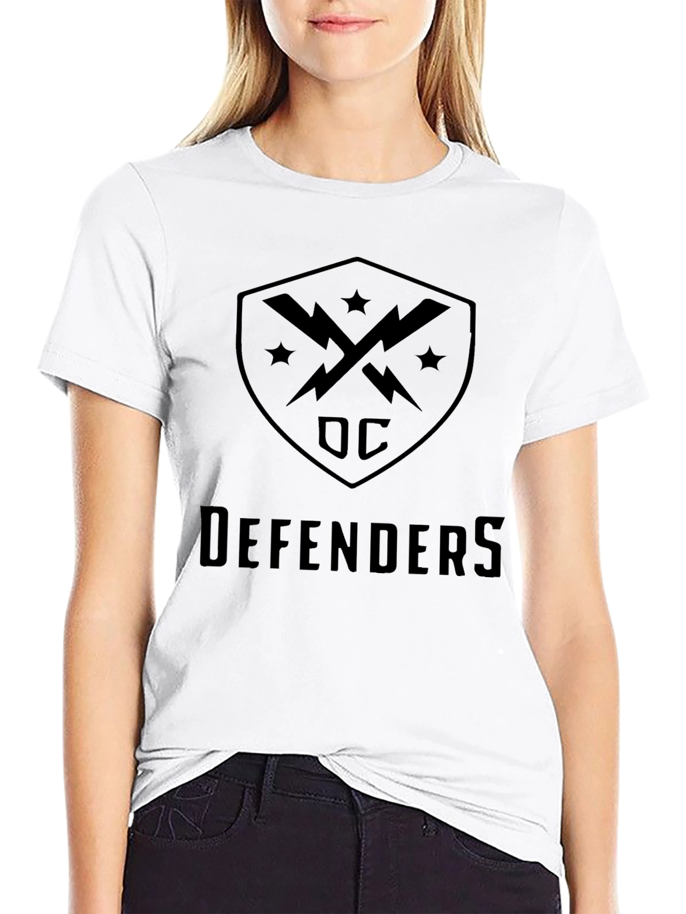 DC Defenders Shield Logo Black T-Shirt