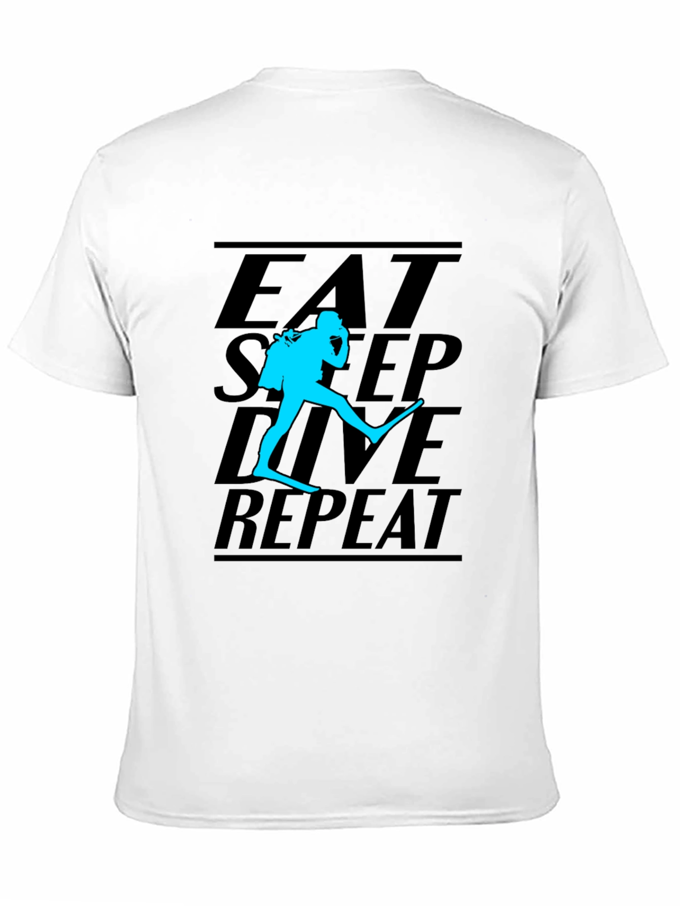 Eat Sleep Dive Repeat Black T-Shirt